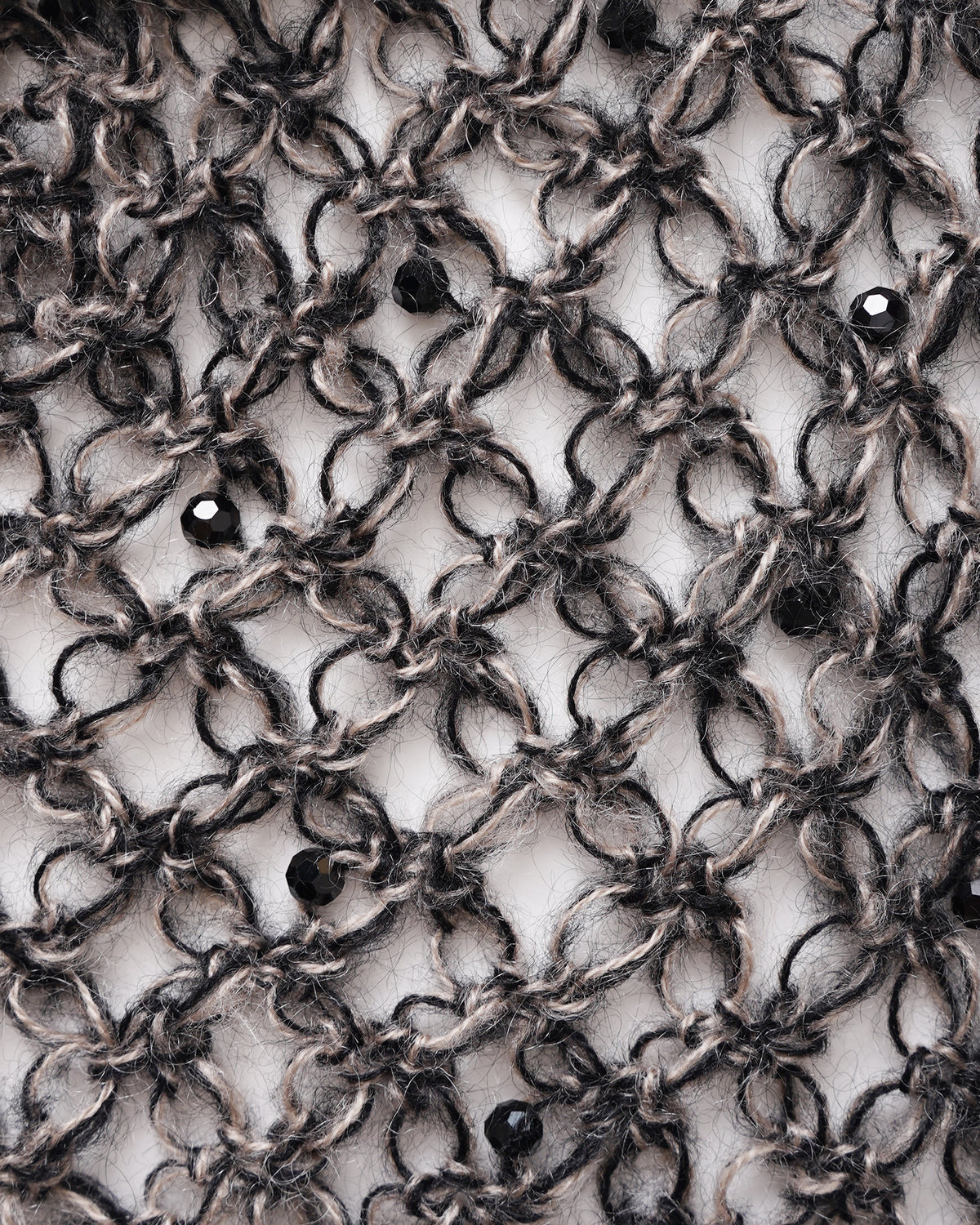 Hand Crochet Hoodie with Bijou - 2