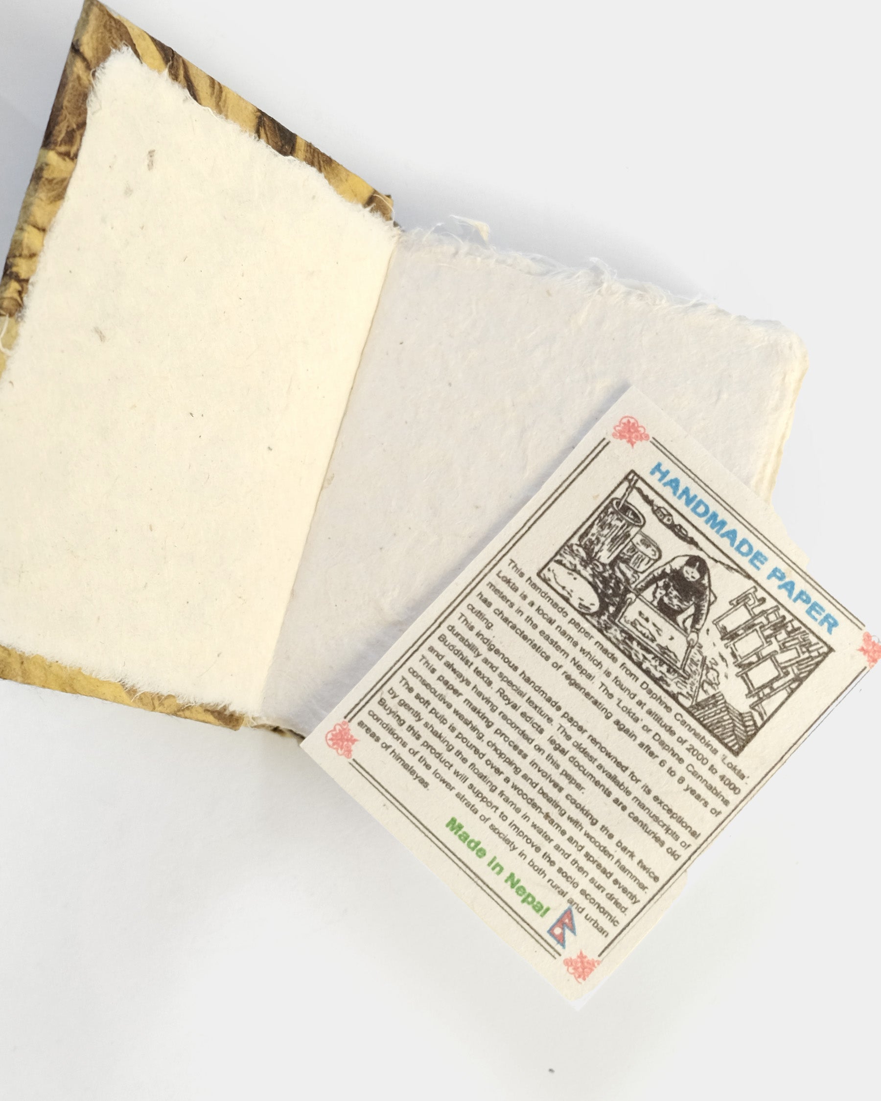 Hand-Made Journal Made In Nepal - Yellow