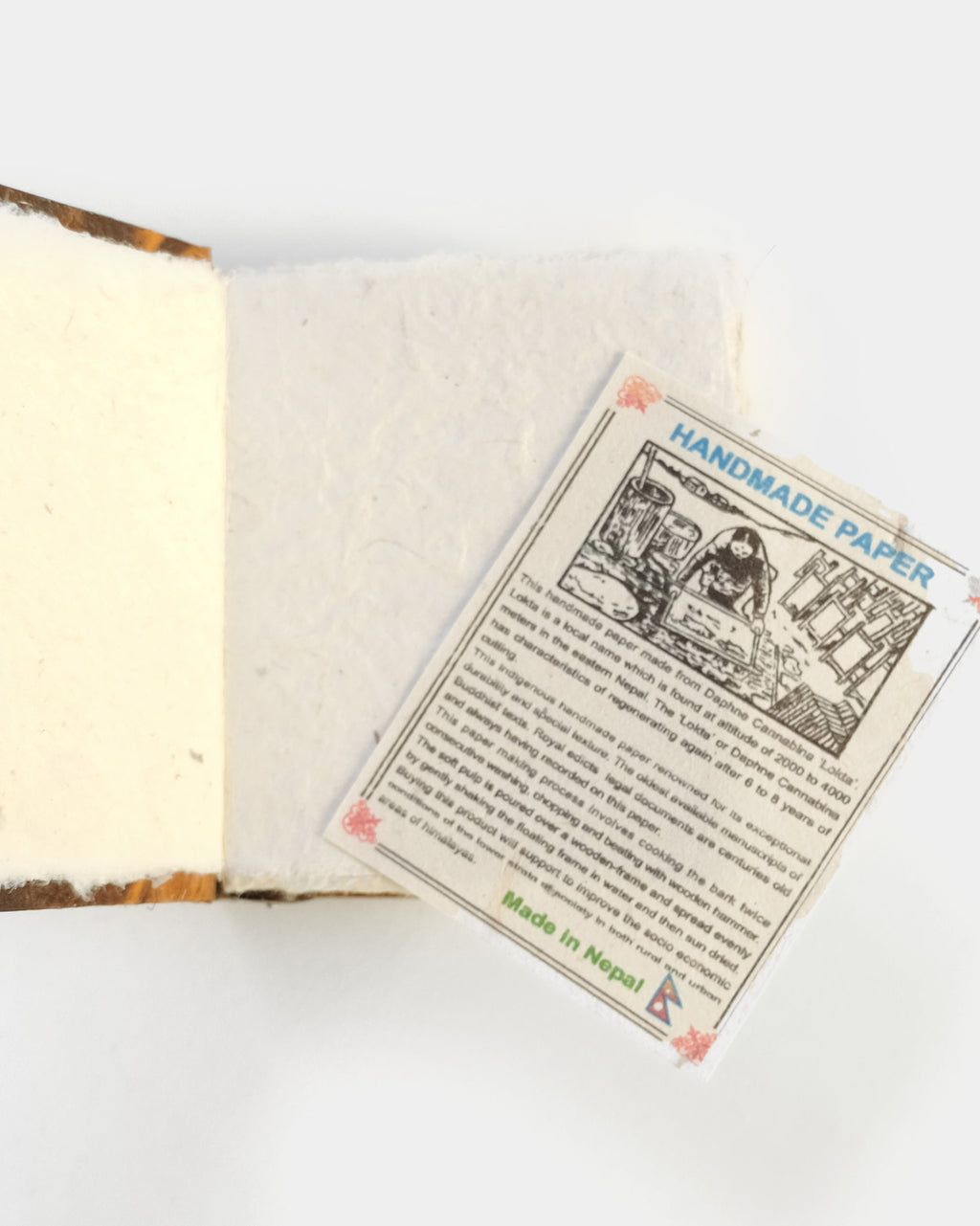 Hand-Made Journal Made In Nepal - Orange