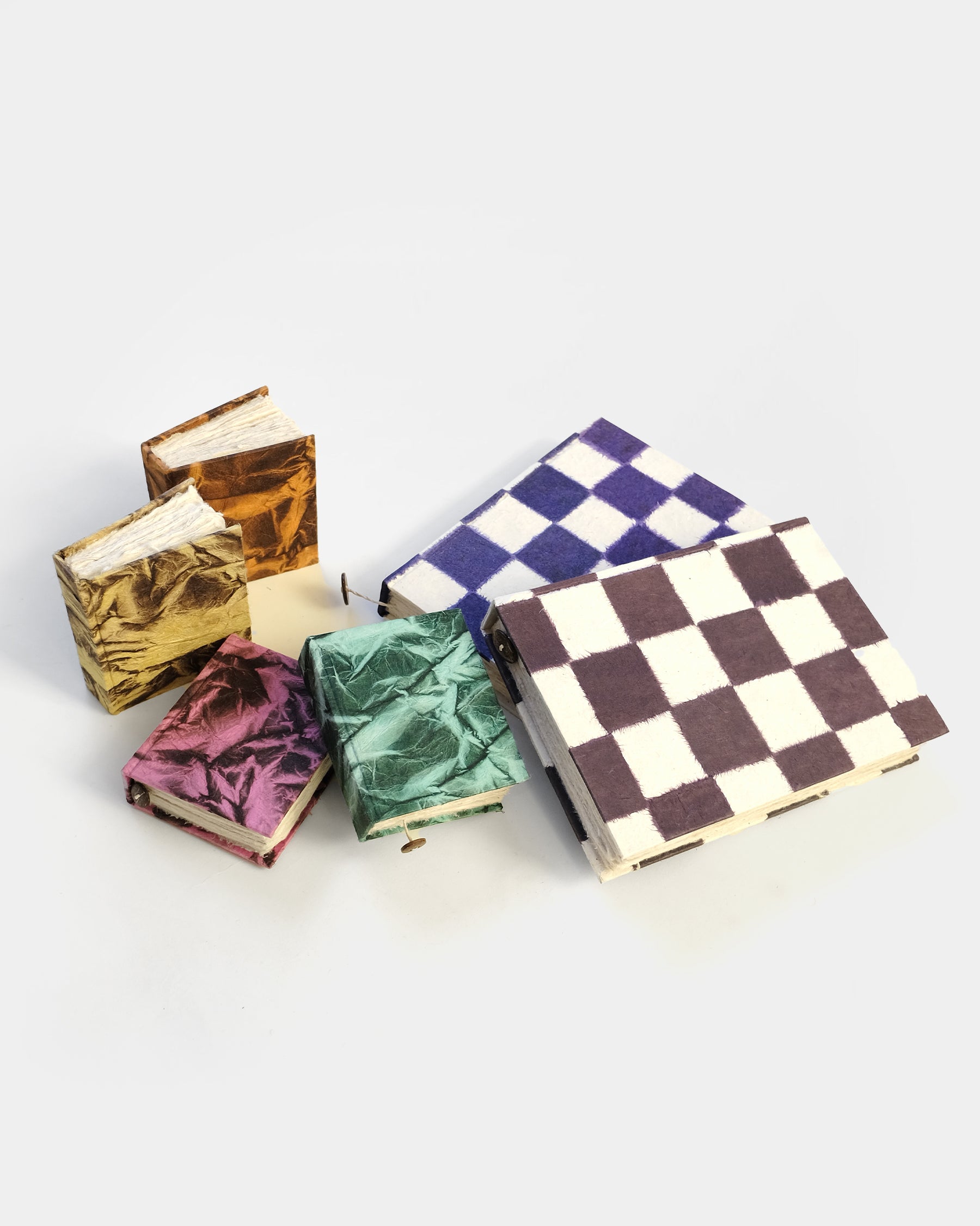 Hand-Made Journal Made In Nepal - Purple Block