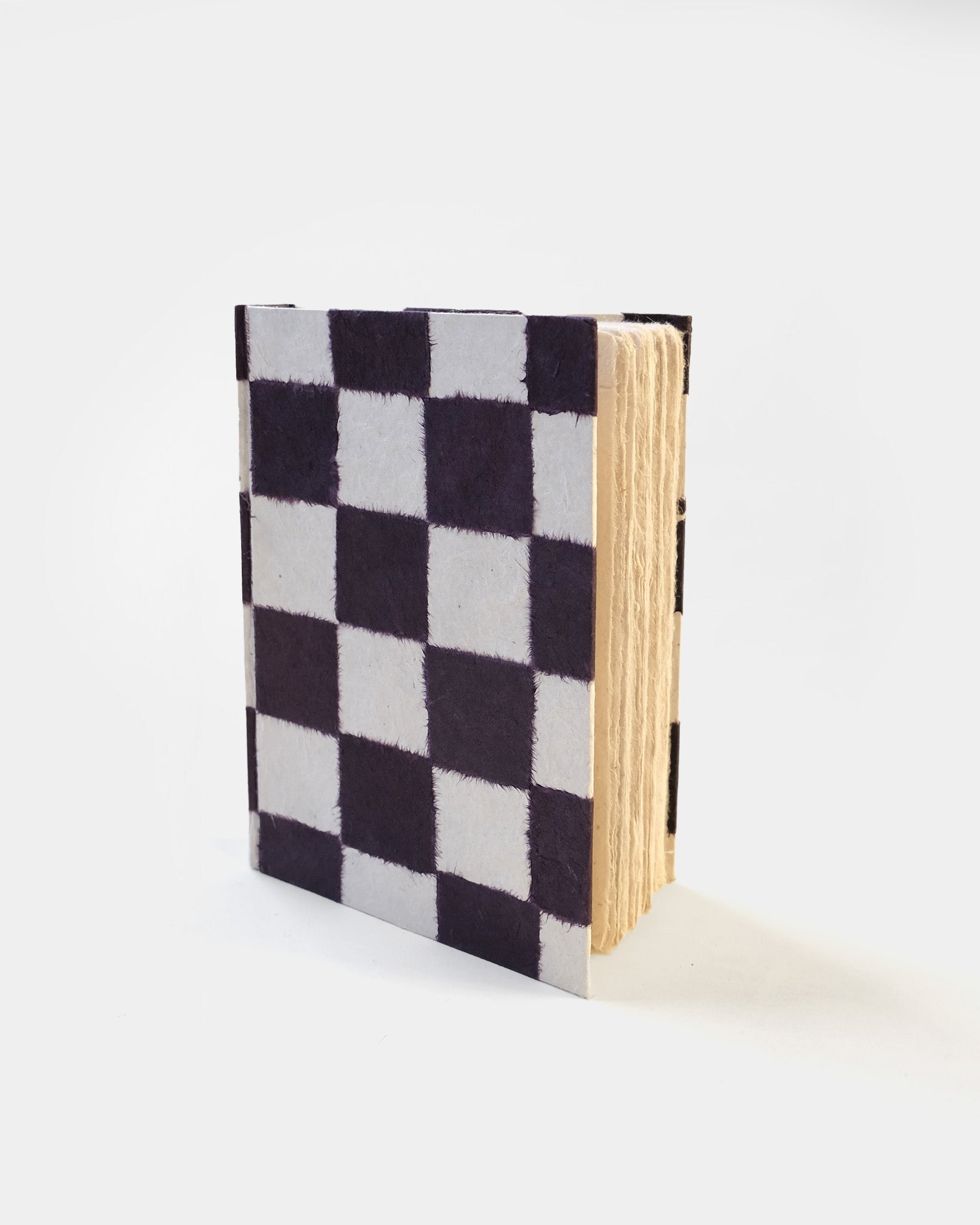 Hand-Made Journal Made In Nepal - Purple Block