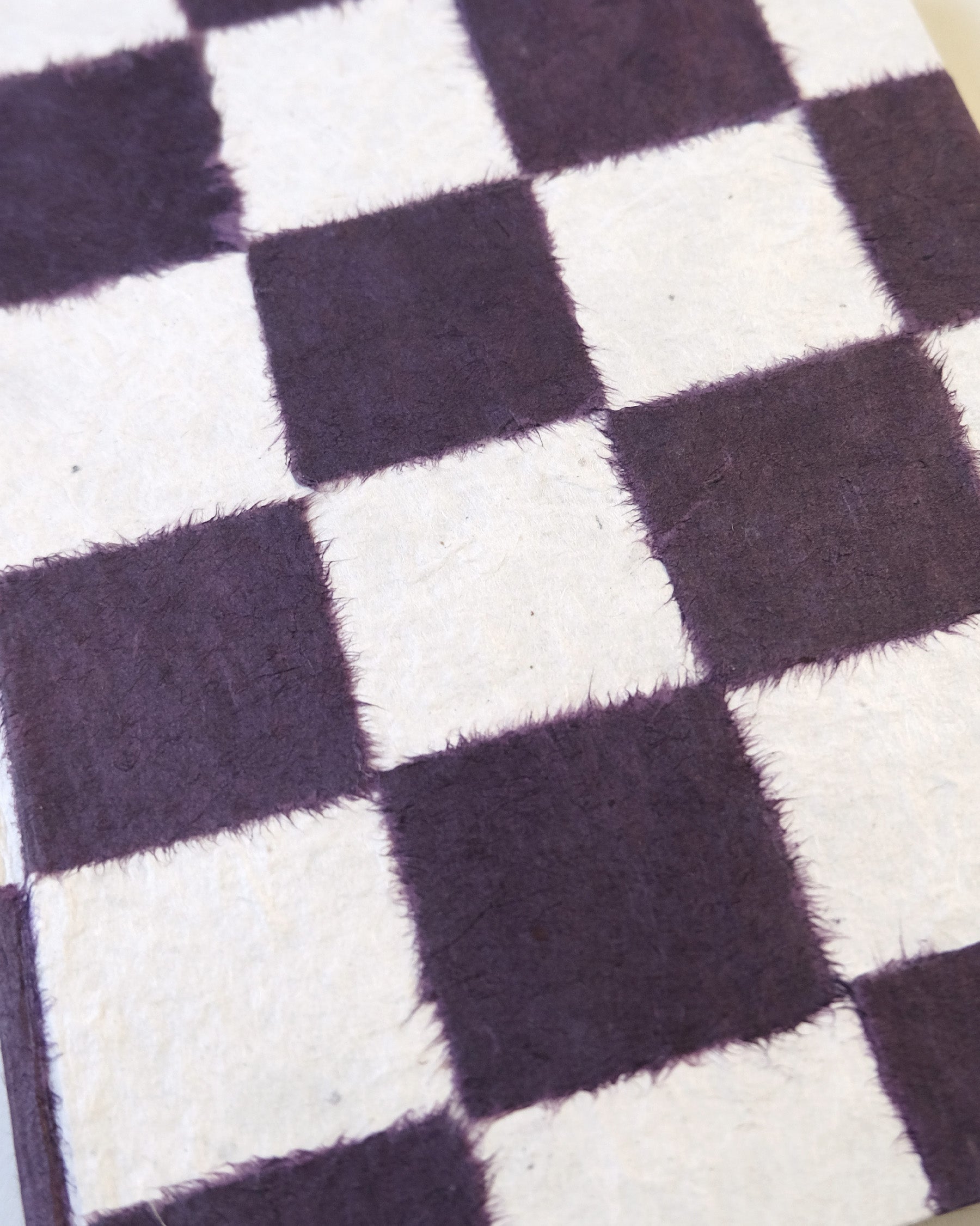 Hand-Made Journal Made In Nepal - Purple Block