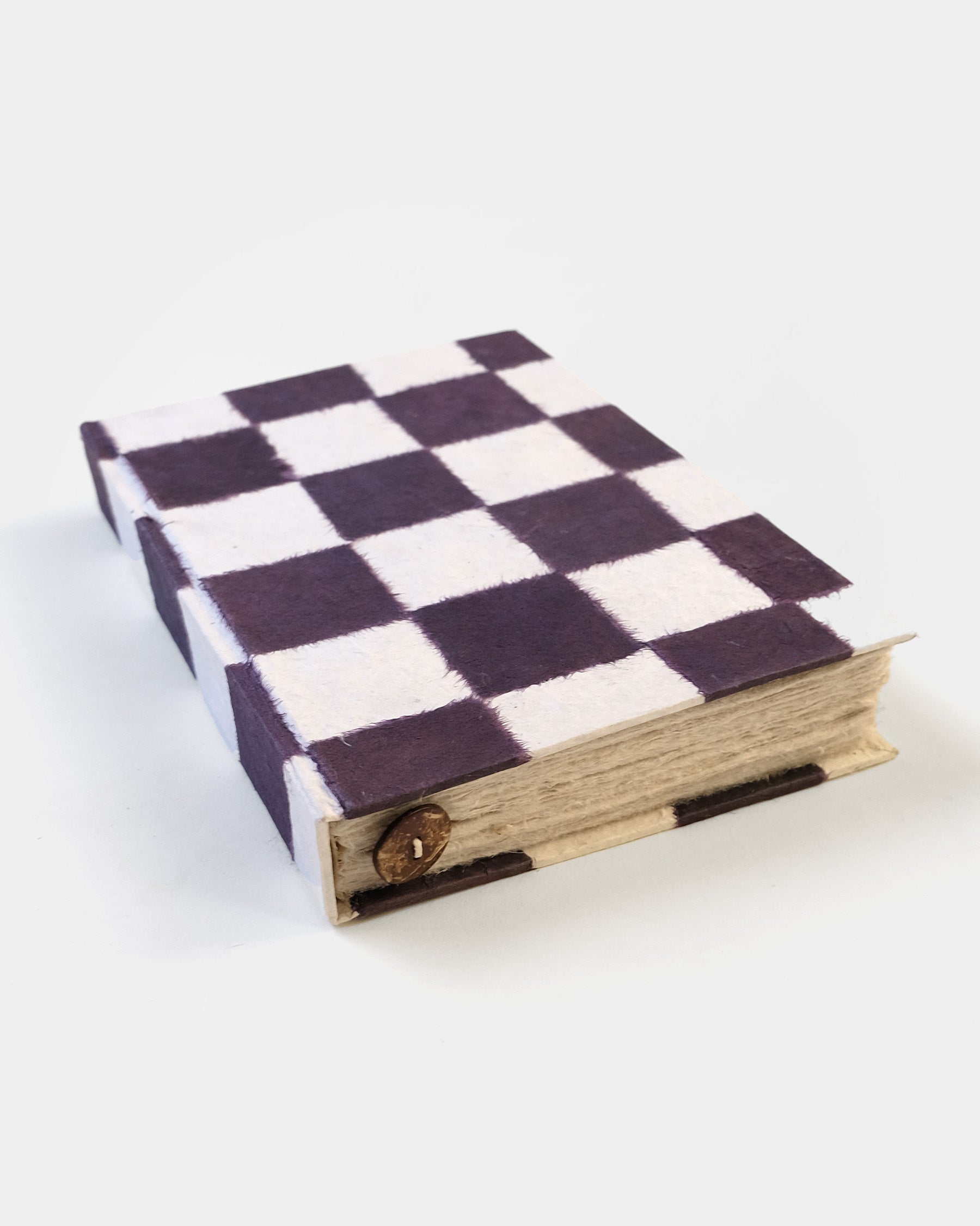 Hand-Made Journal Made In Nepal - Purple Block