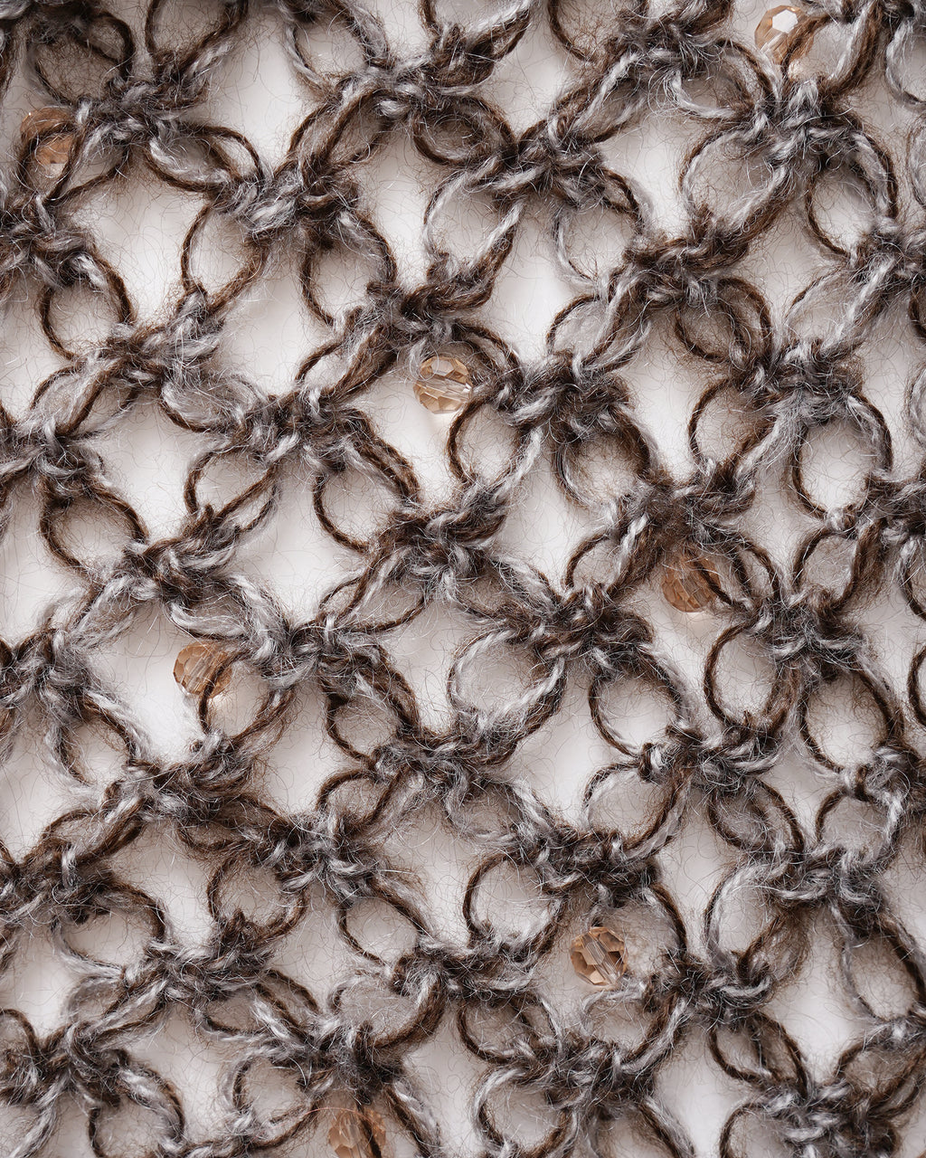 Hand Crochet Hoodie with Bijou - 5