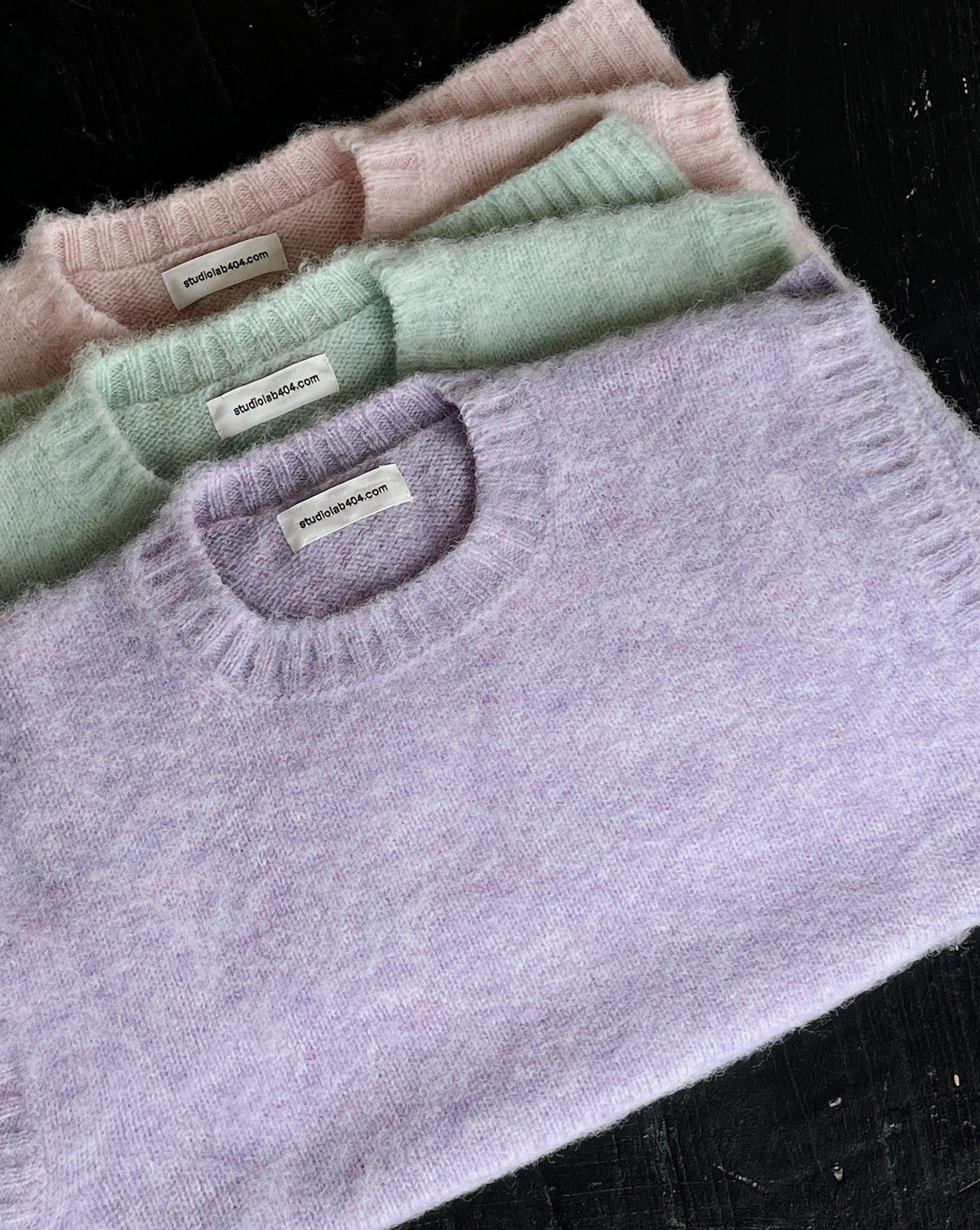 404 Shaggy Dog Crew Neck Vest - Lavender