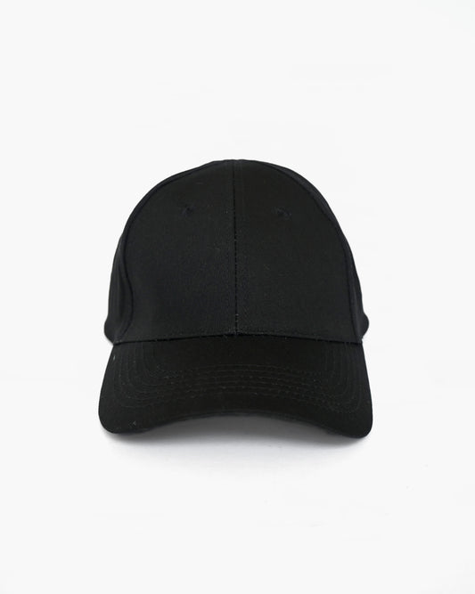 Cotton Baseball Cap - Black