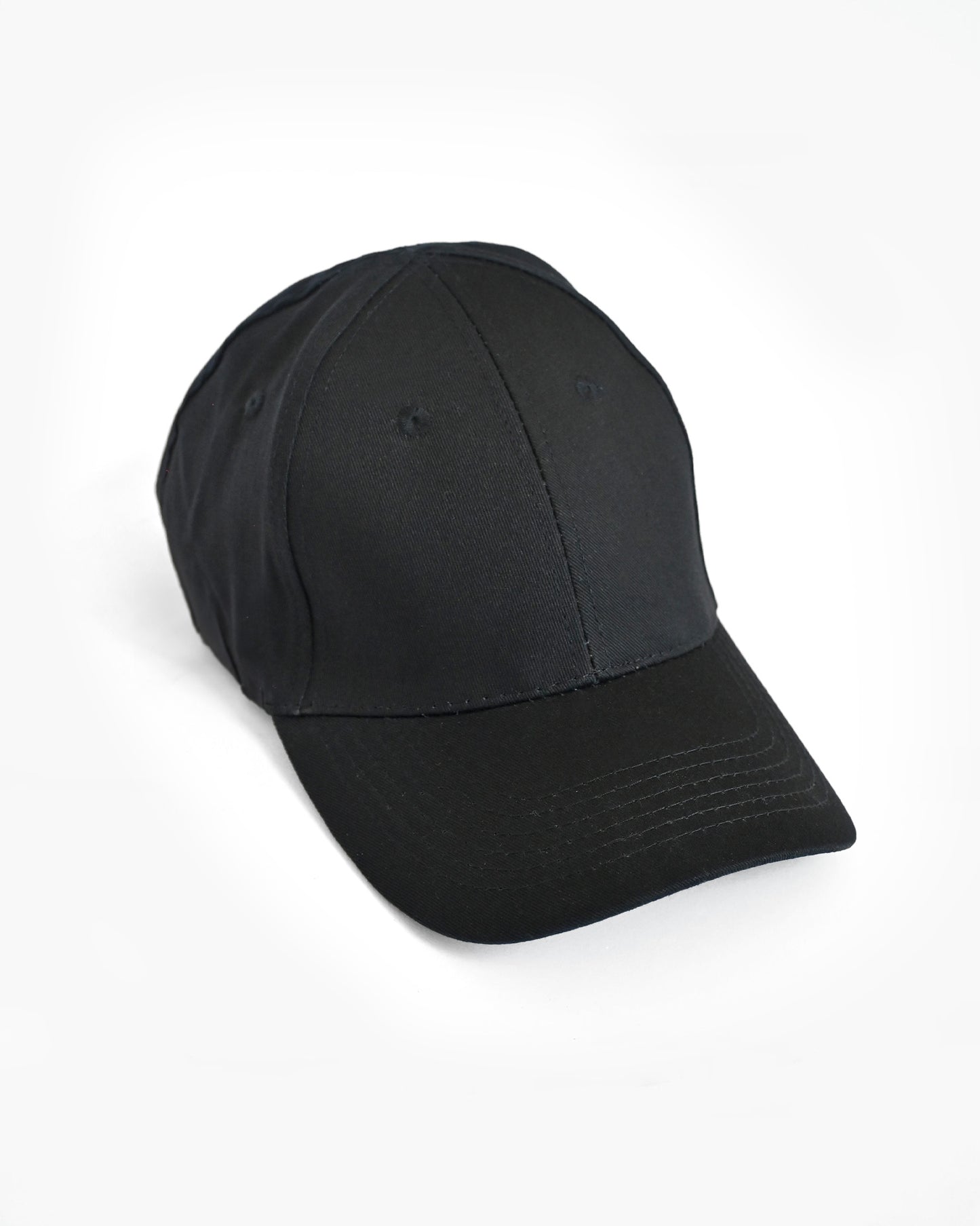 Cotton Baseball Cap - Black