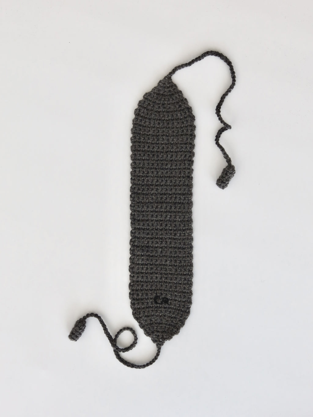 "CROCHEANT" Wide hairband - grey