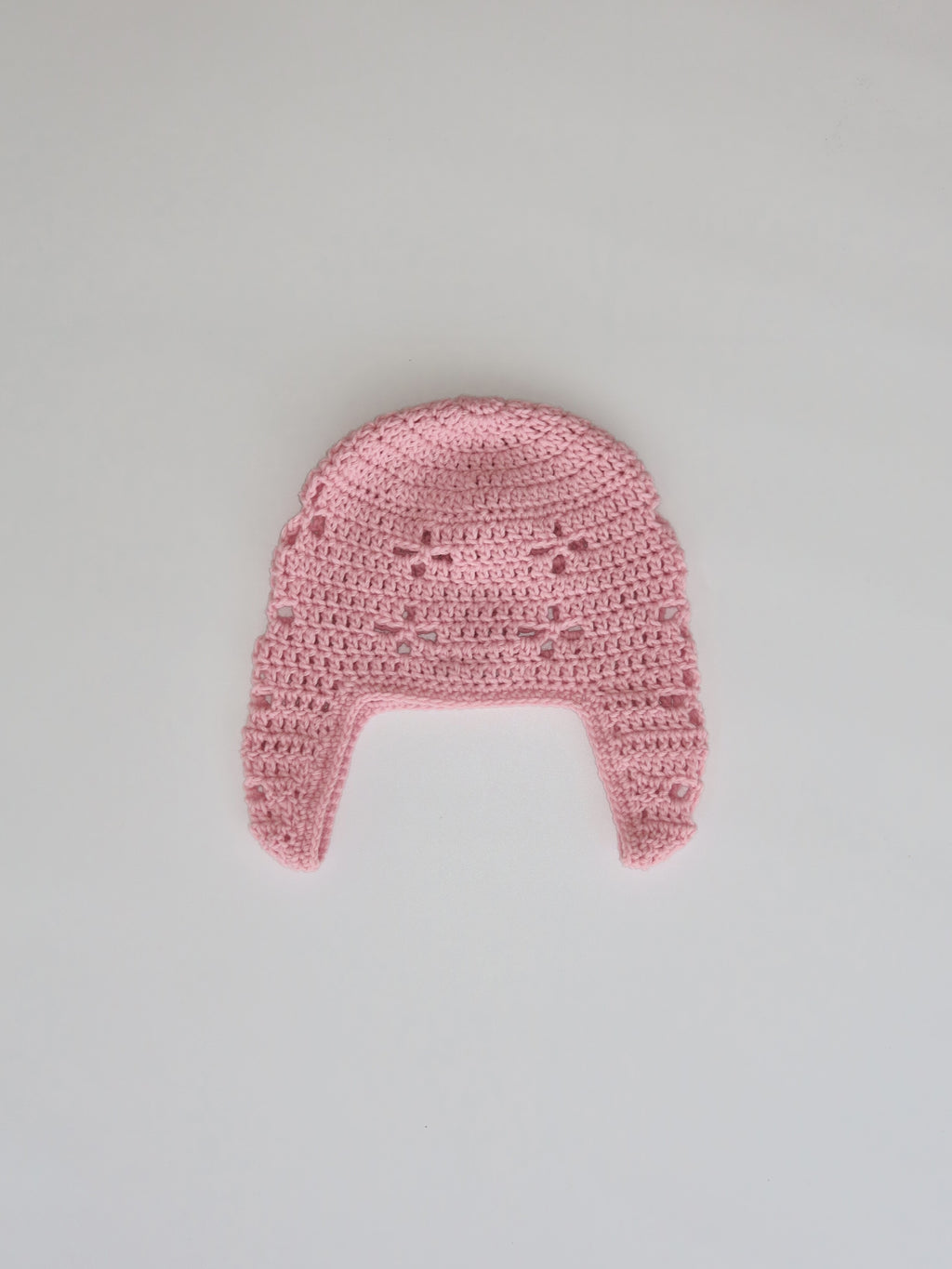 "CROCHEANT" Eyelet beanie - pink