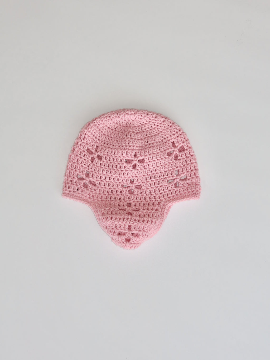 "CROCHEANT" Eyelet beanie - pink