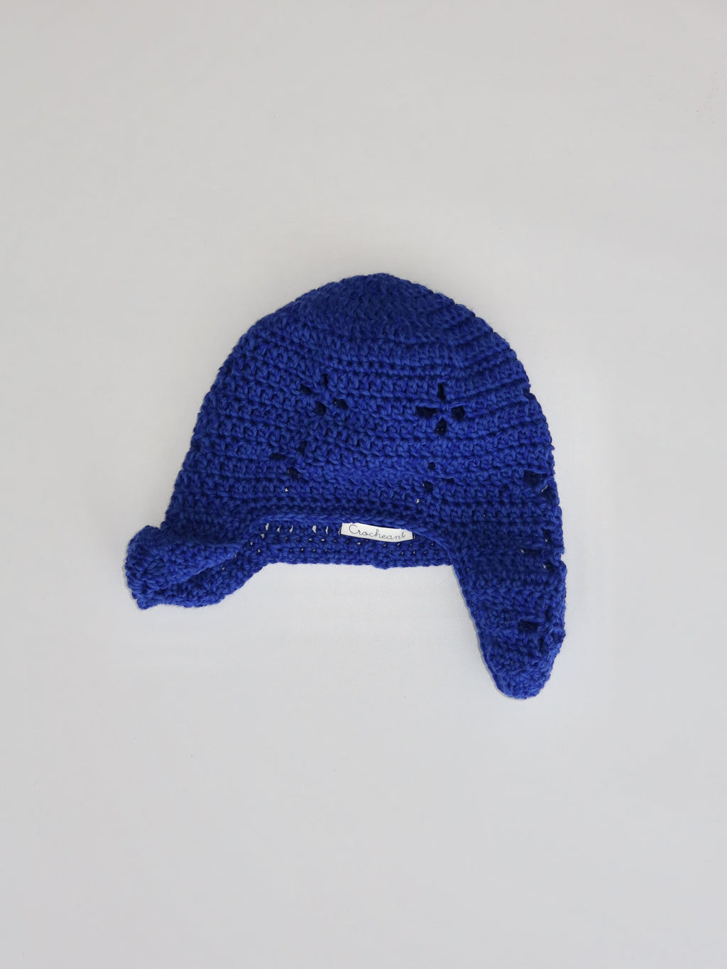"CROCHEANT" Eyelet beanie - Blue