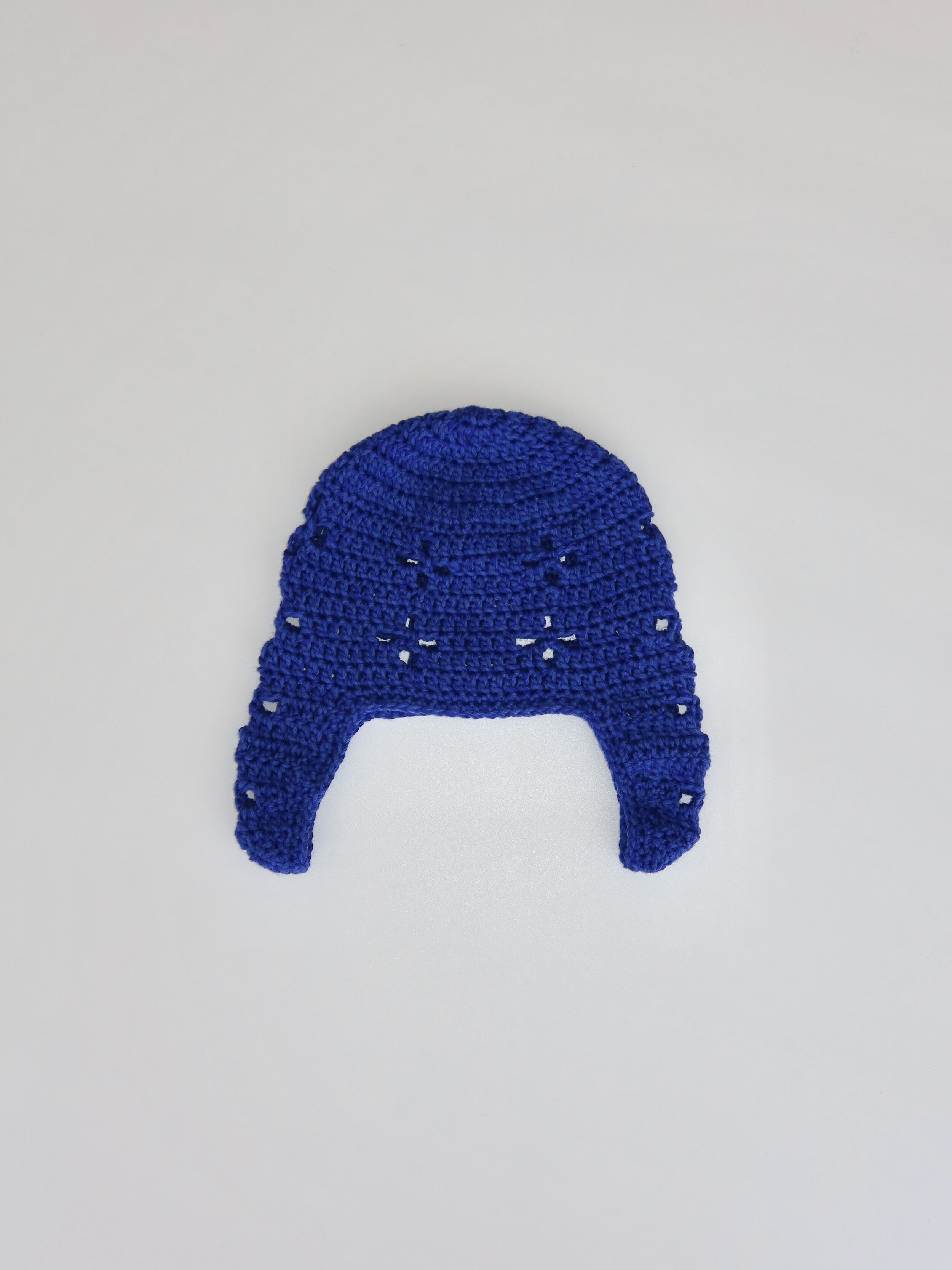 "CROCHEANT" Eyelet beanie - Blue