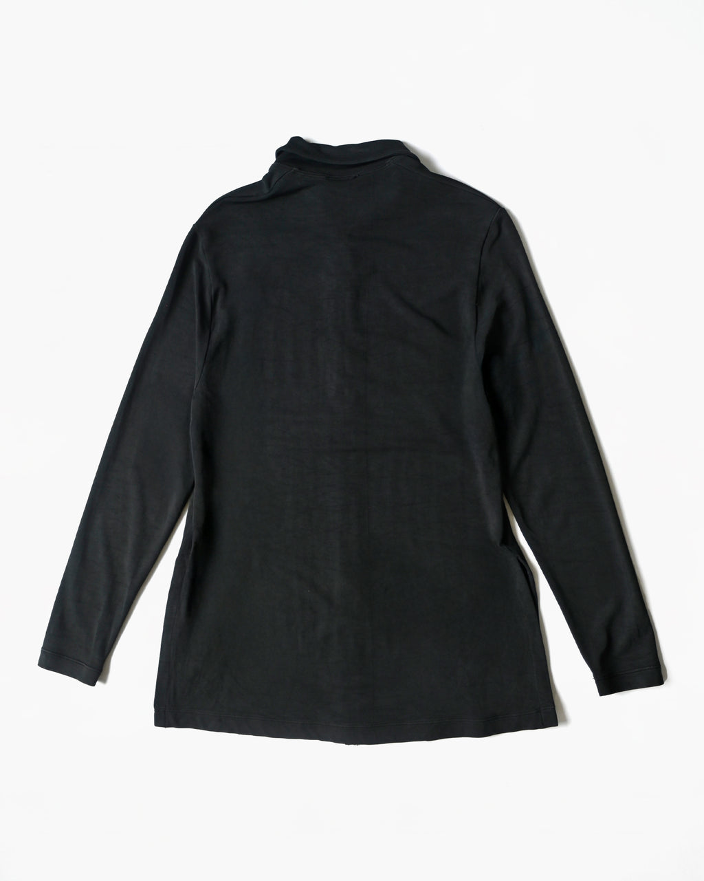 Black Acetate Long Sleeve Shirt