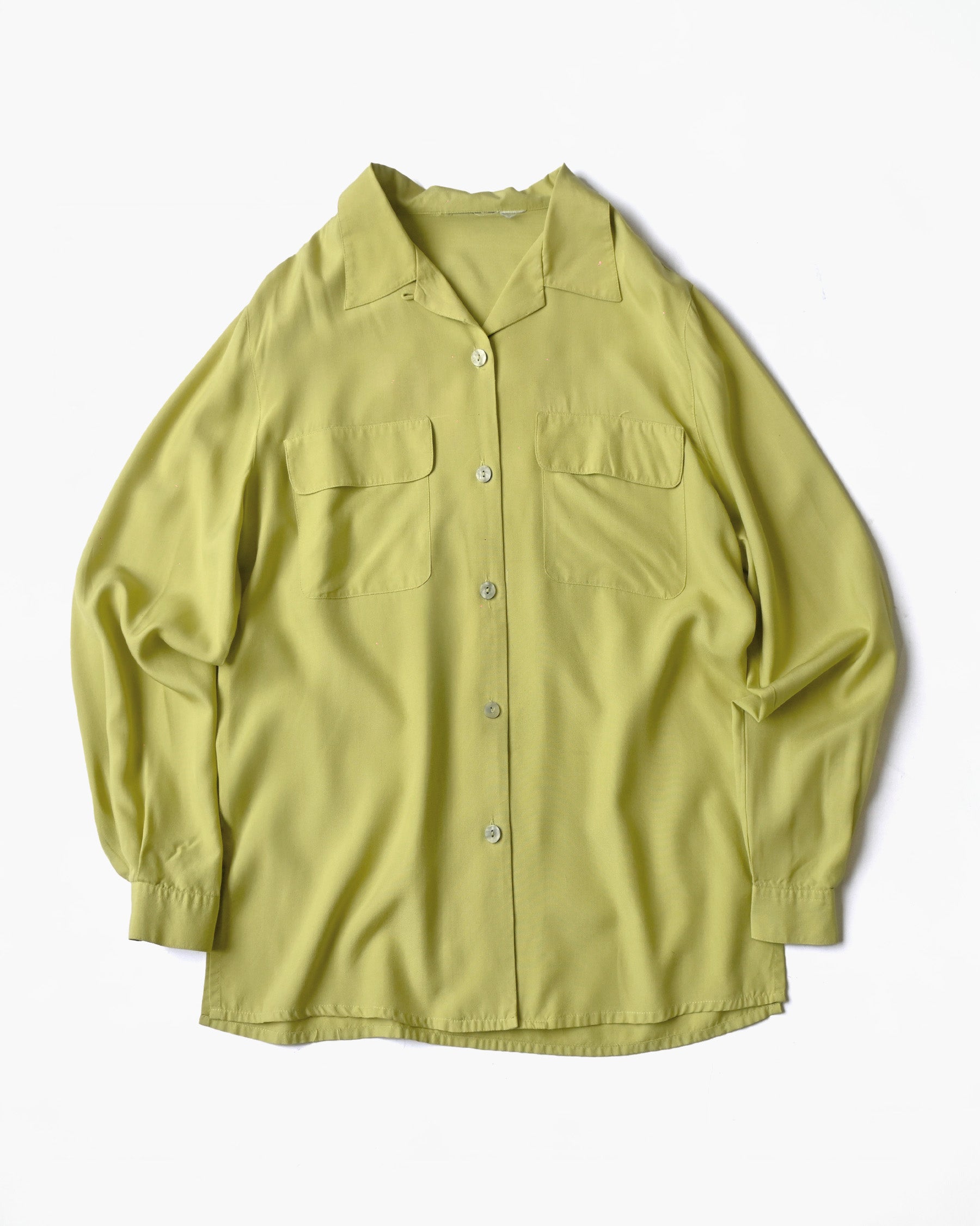 Open Collar Long Sleeve Shirt