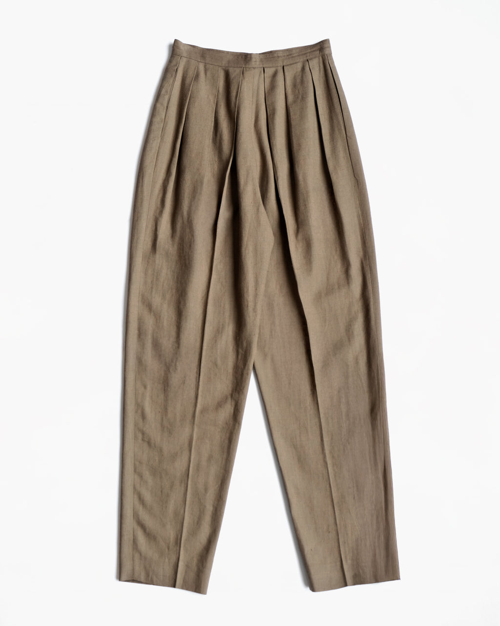 Tapered Pleated Trousers