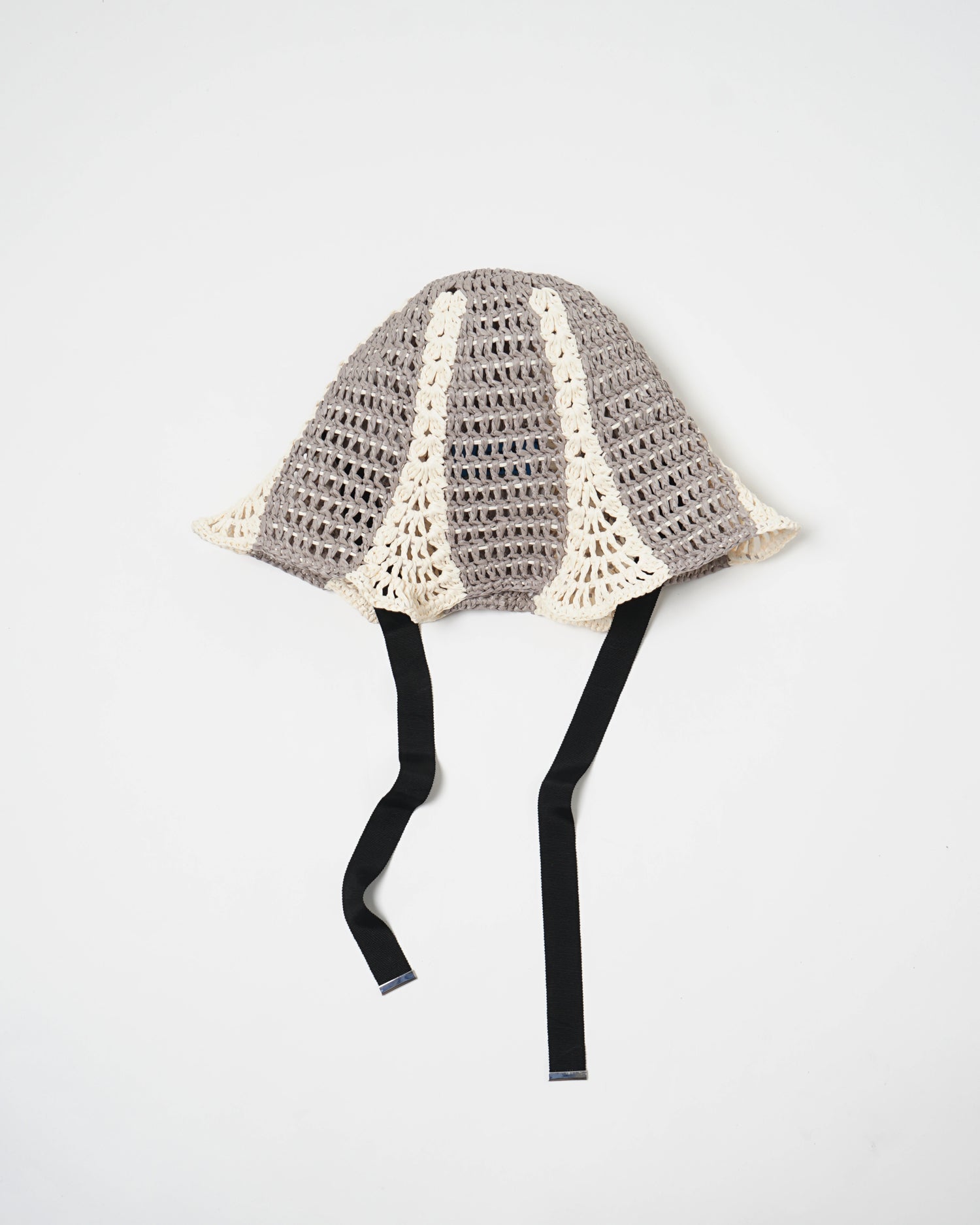 Hand Crochet Raffia Bucket Hat 01