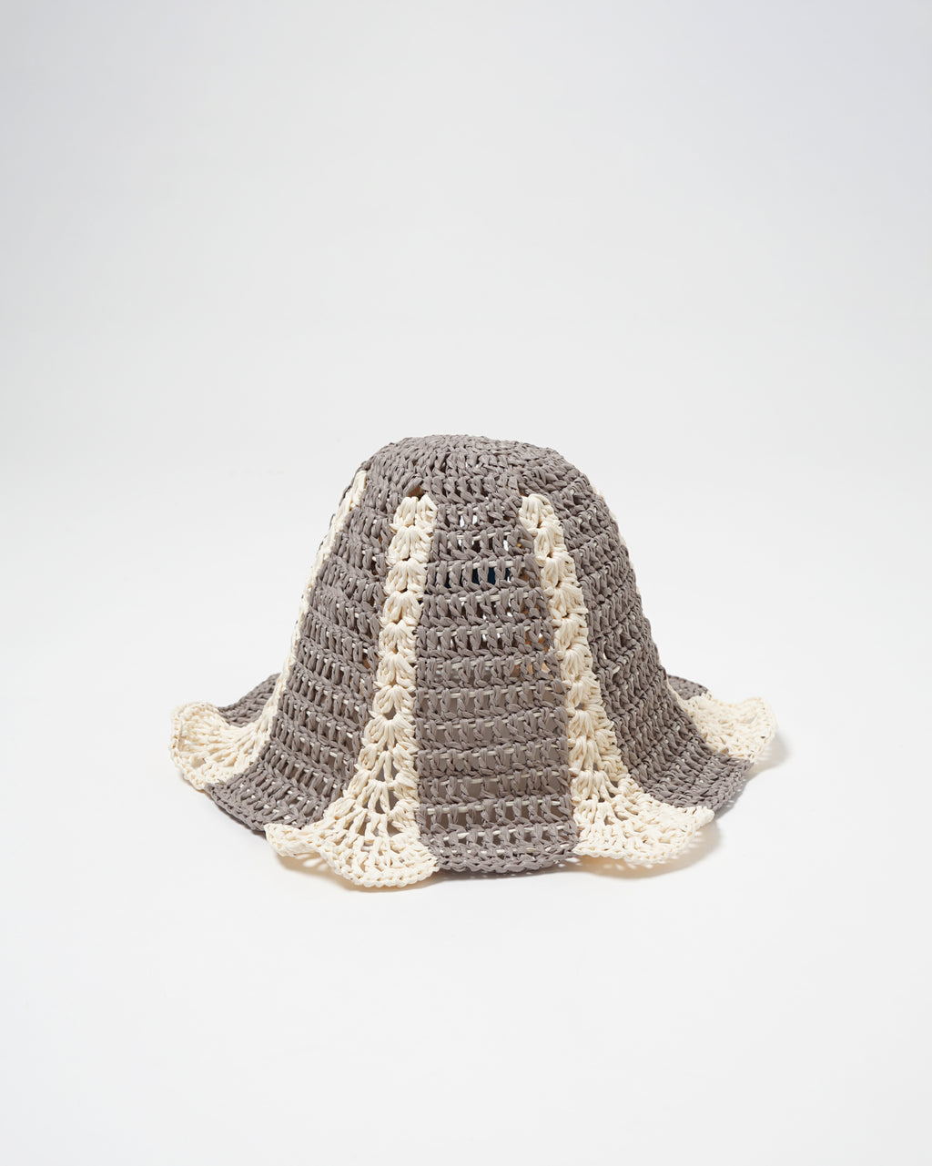 Hand Crochet Raffia Bucket Hat 01