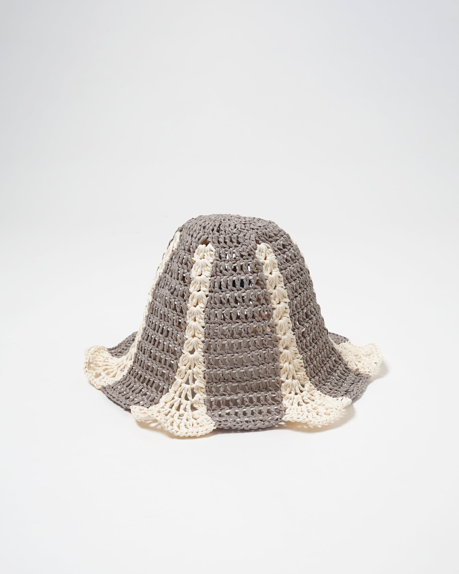 Hand Crochet Raffia Bucket Hat 01