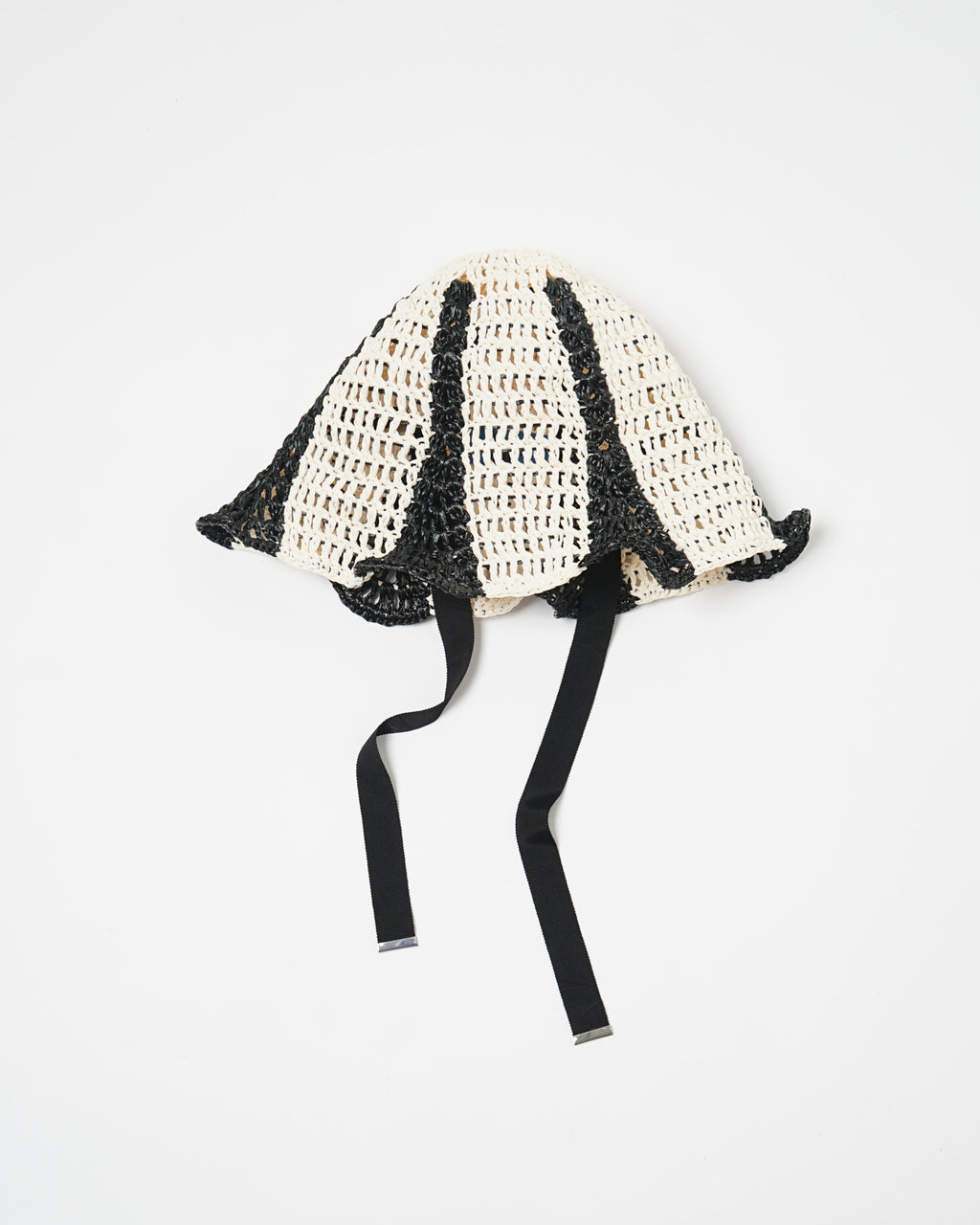 Hand Crochet Raffia Bucket Hat 02