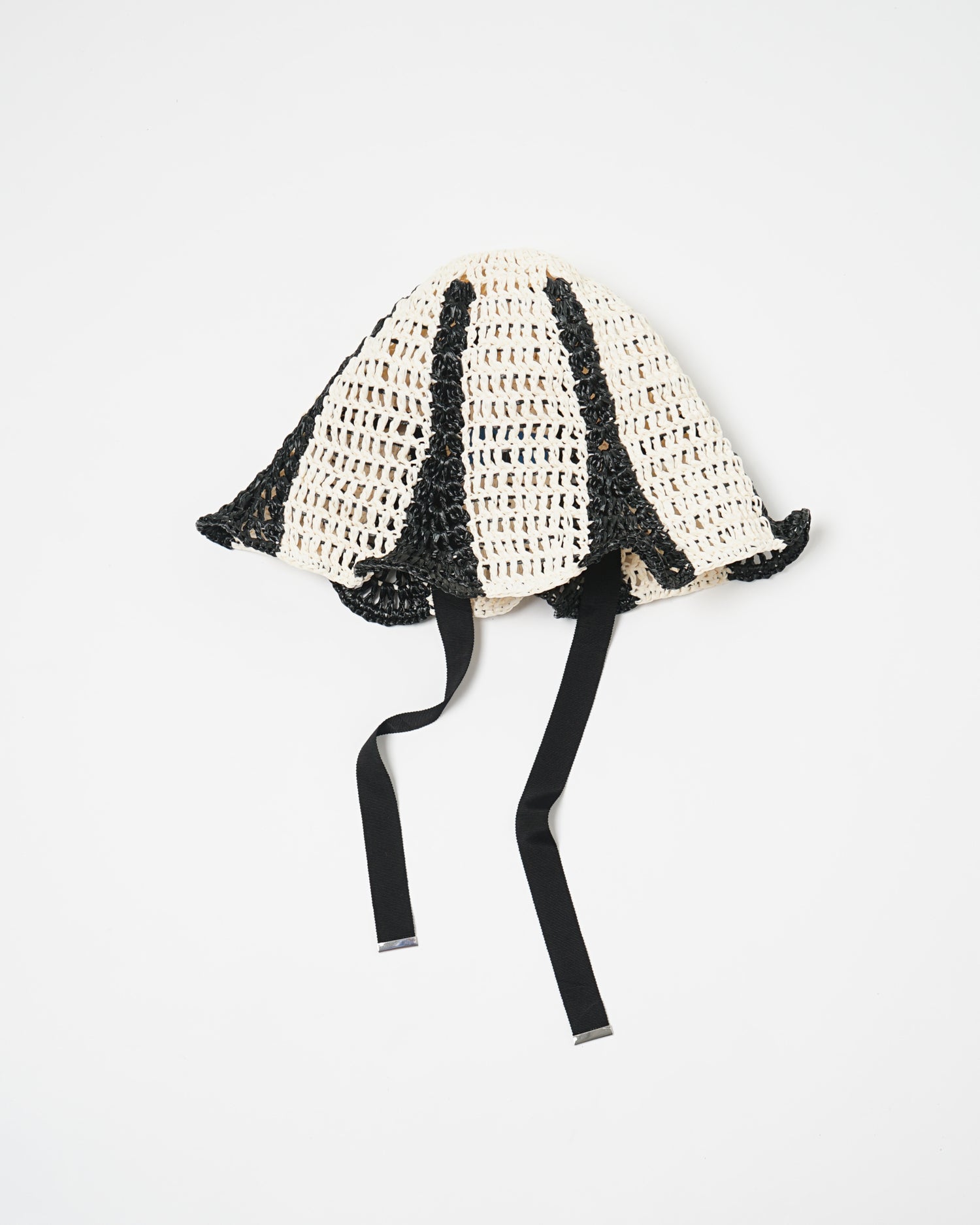Hand Crochet Raffia Bucket Hat 02