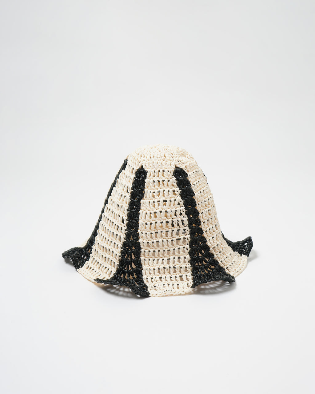 Hand Crochet Raffia Bucket Hat 02