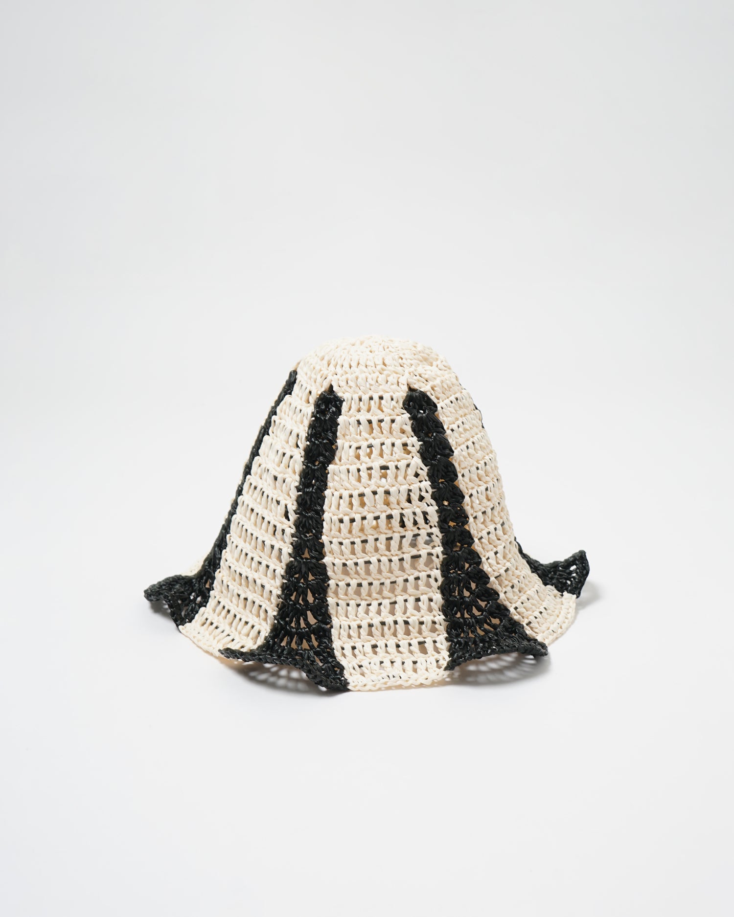 Hand Crochet Raffia Bucket Hat 02