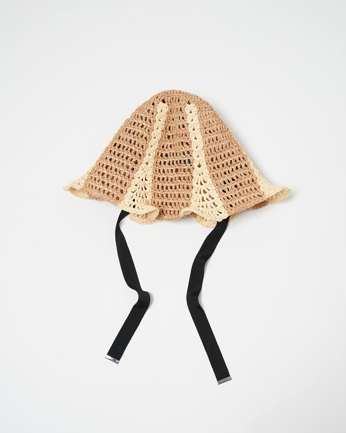 Hand Crochet Raffia Bucket Hat 03