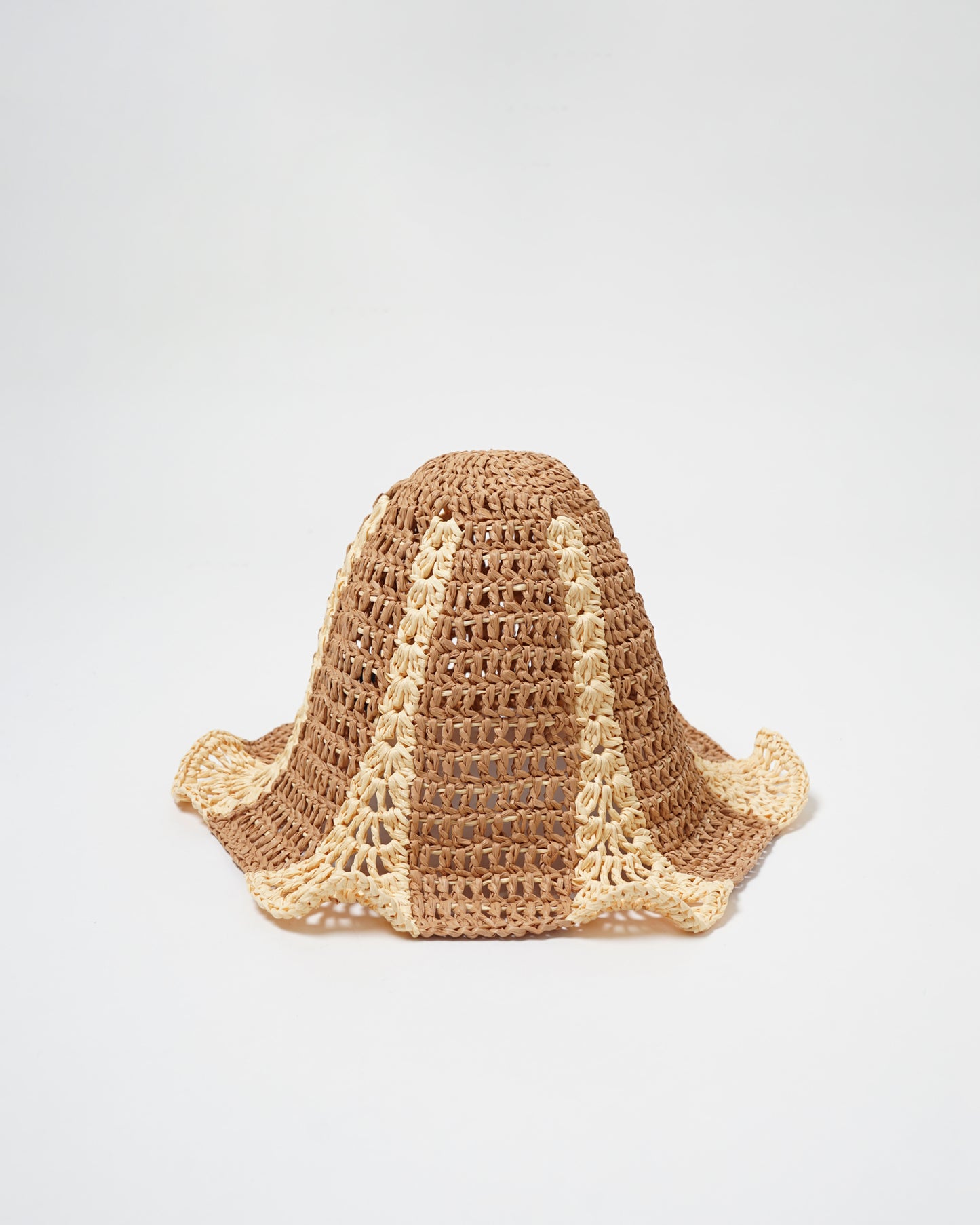 Hand Crochet Raffia Bucket Hat 03