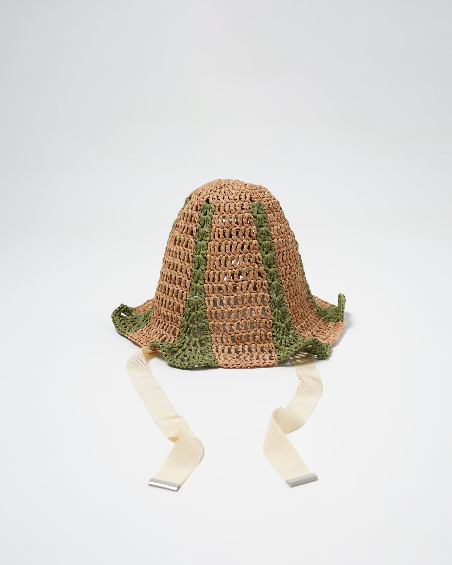 Hand Crochet Raffia Bucket Hat 04