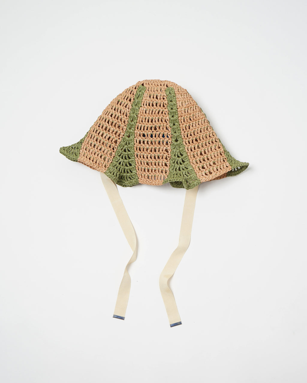 Hand Crochet Raffia Bucket Hat 04