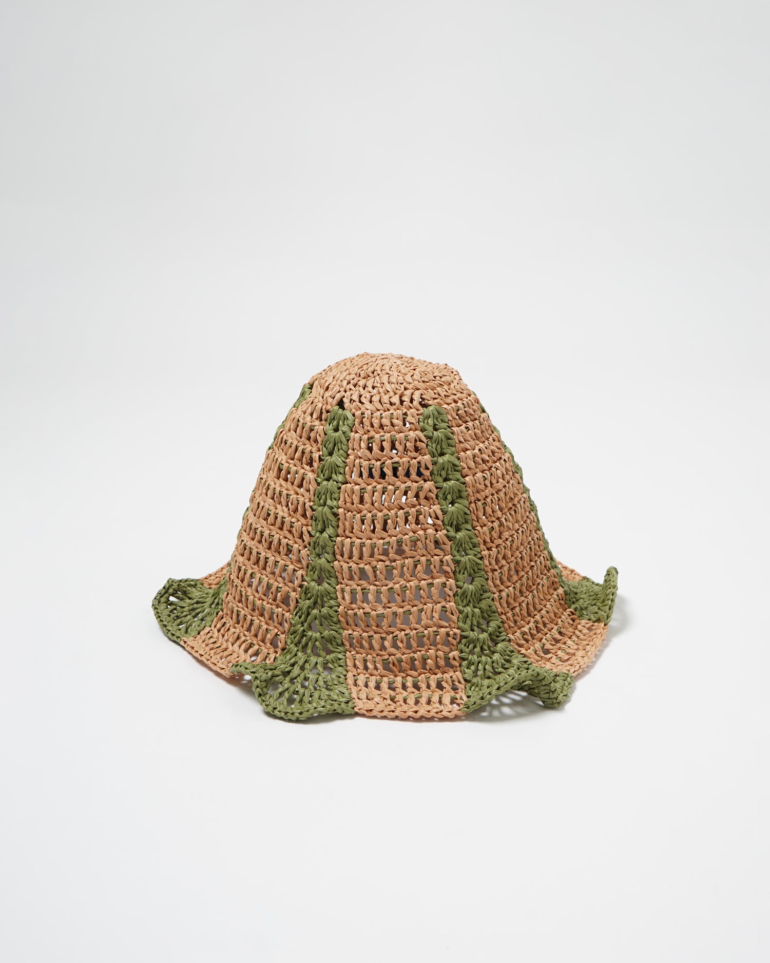 Hand Crochet Raffia Bucket Hat 04