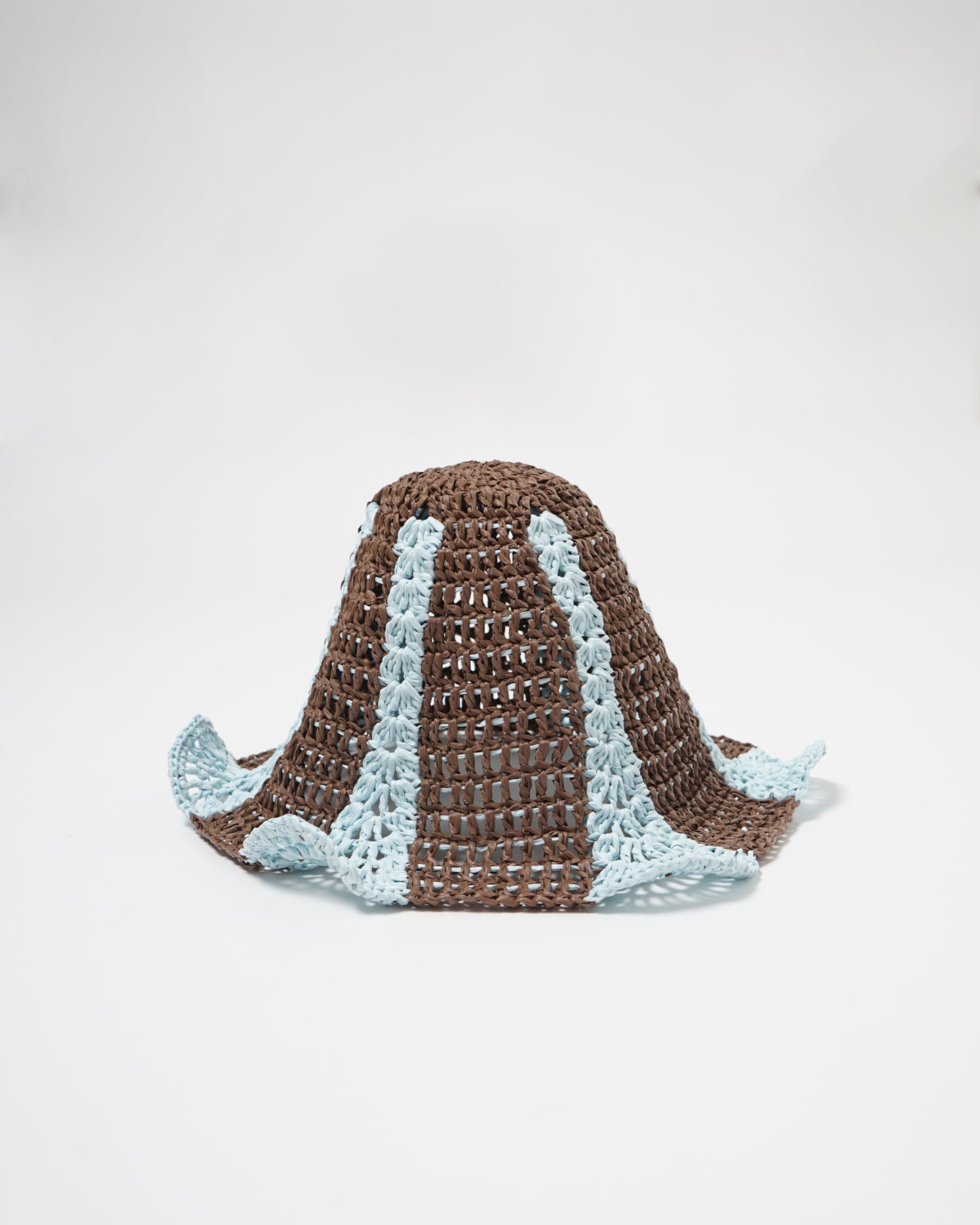 Hand Crochet Raffia Bucket Hat 06