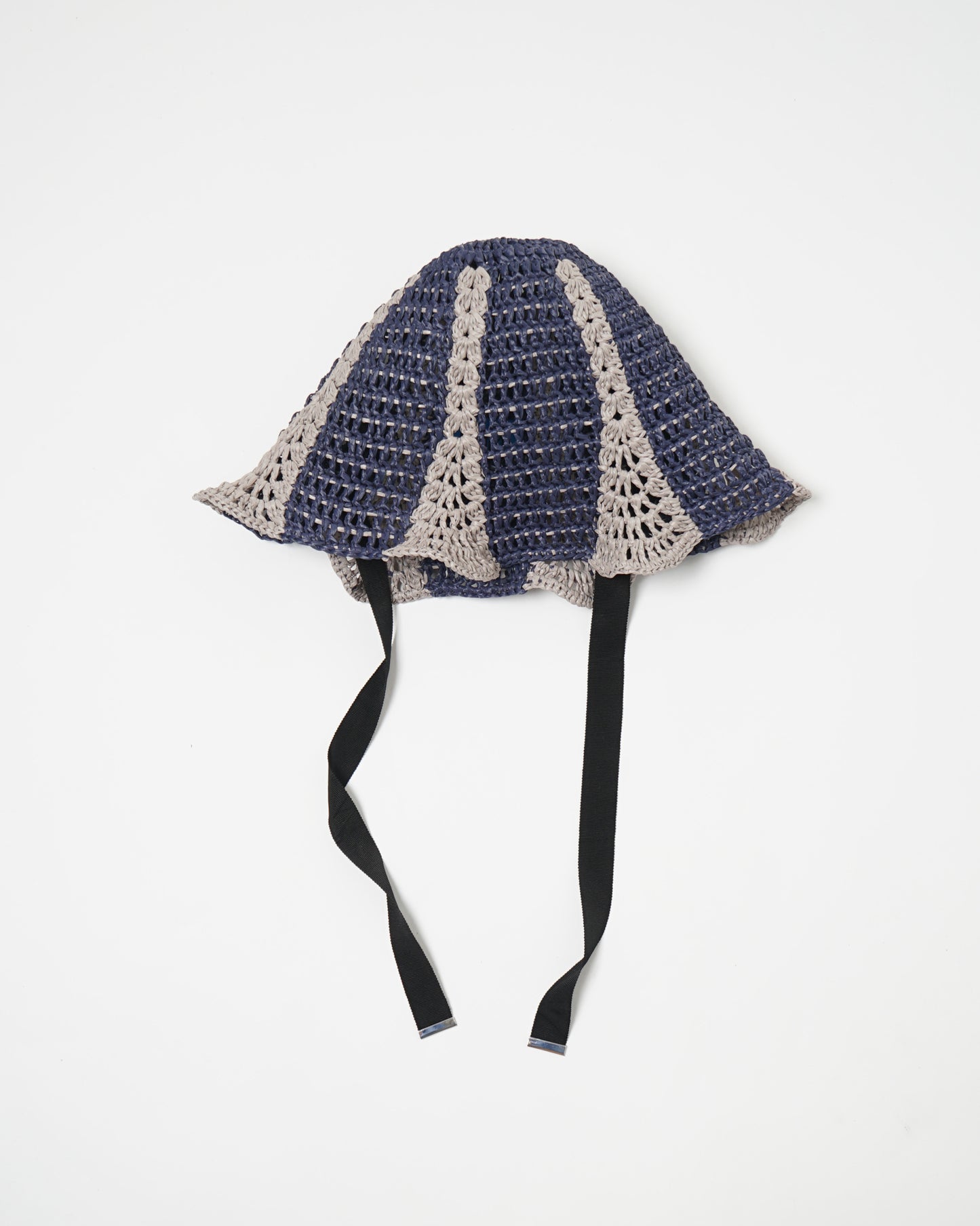 Hand Crochet Raffia Bucket Hat 07