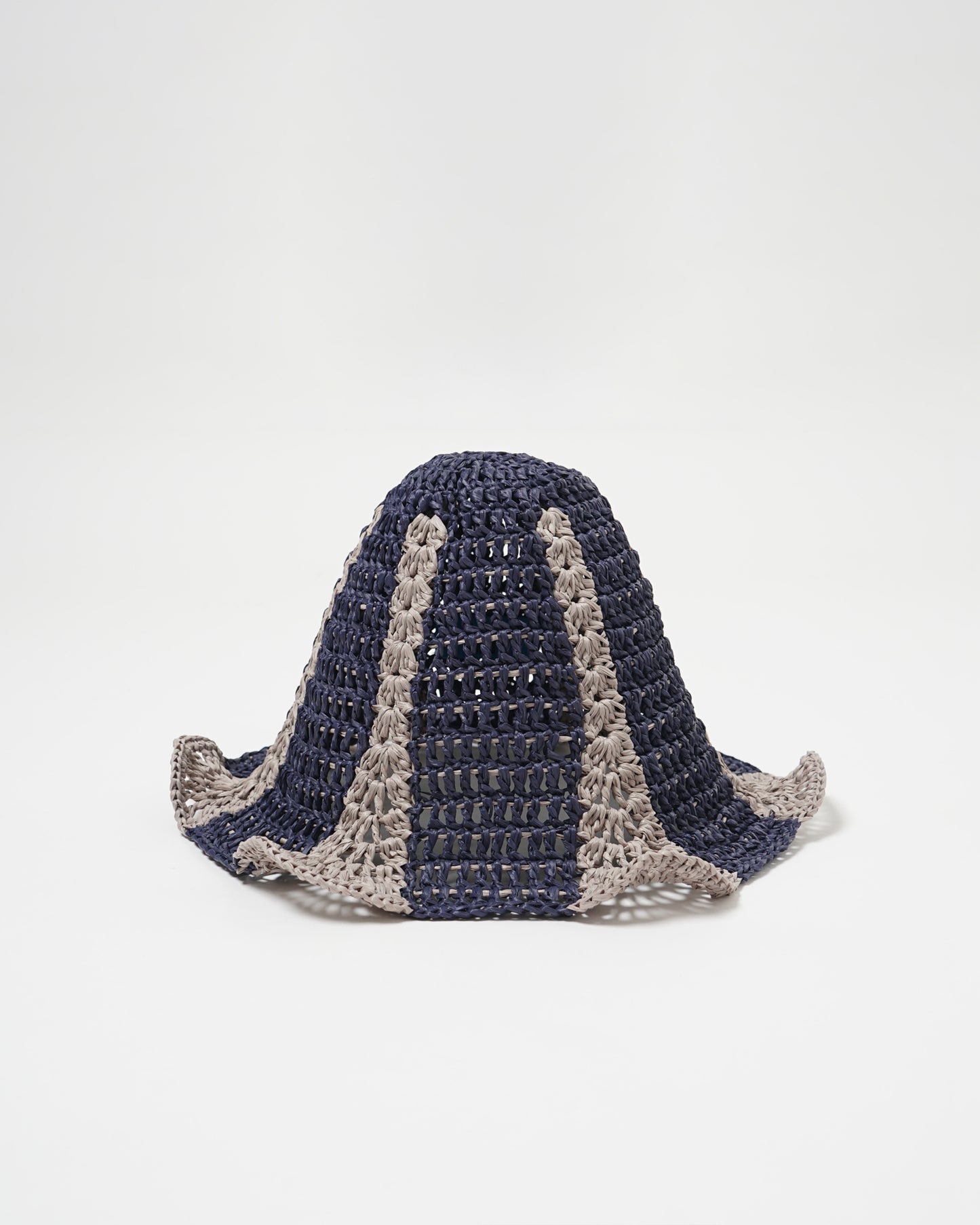 Hand Crochet Raffia Bucket Hat 07