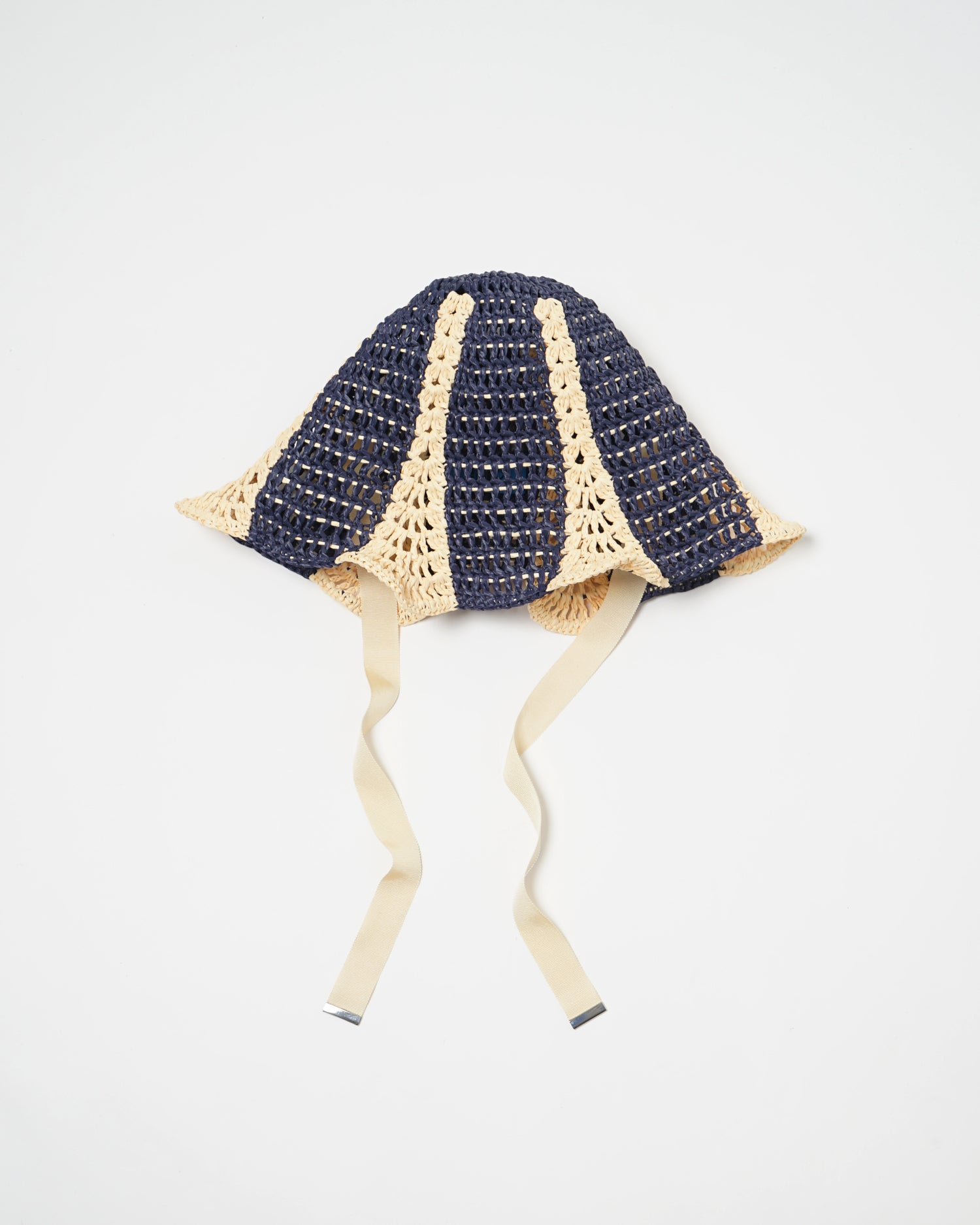 Hand Crochet Raffia Bucket Hat 08