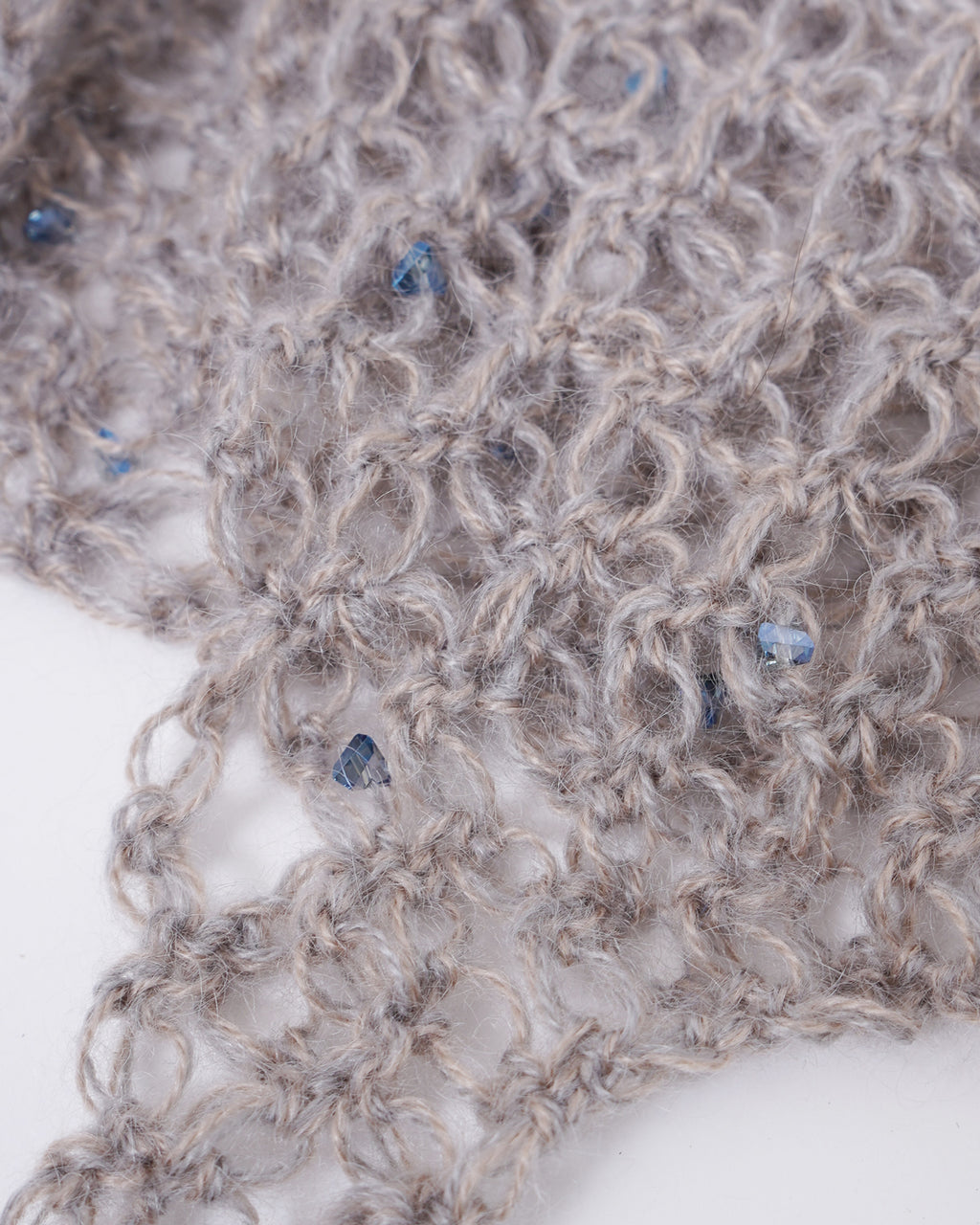 Hand Crochet Hoodie with Bijou 01