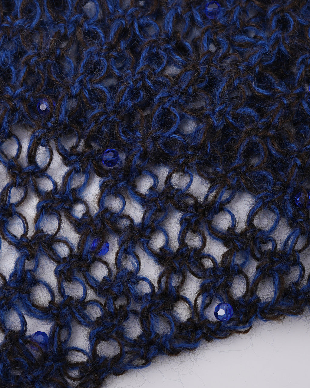 Hand Crochet Hoodie with Bijou 05