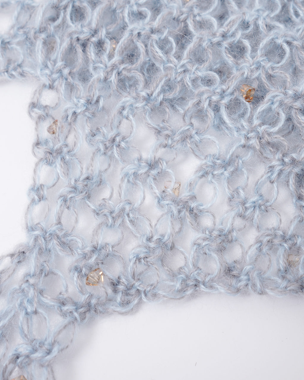 Hand Crochet Hoodie with Bijou 07