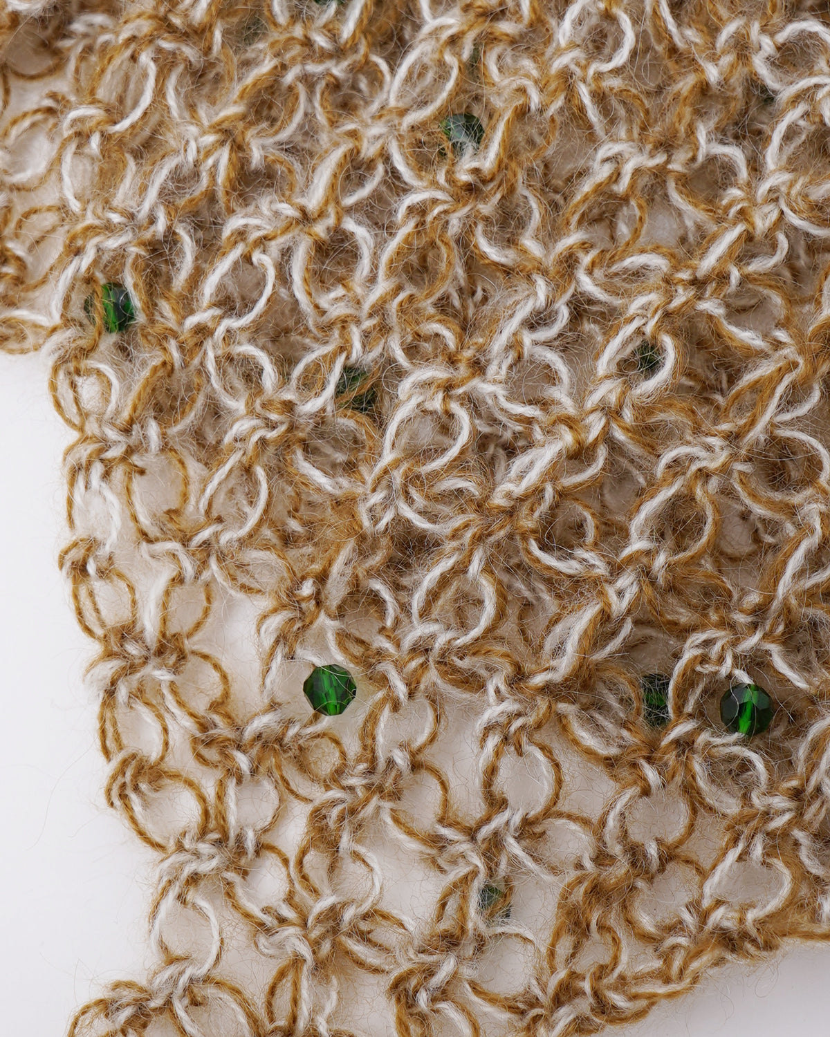 Hand Crochet Hoodie with Bijou 08