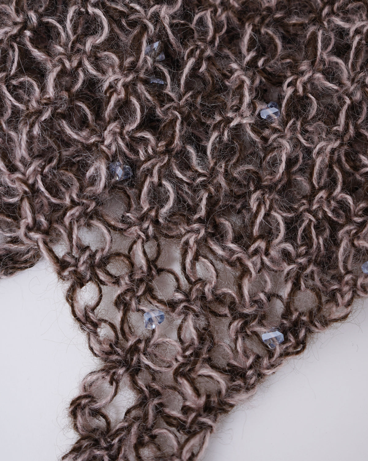 Hand Crochet Hoodie with Bijou 09