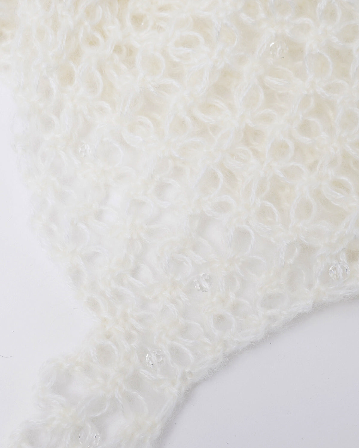 Hand Crochet Hoodie with Bijou 10