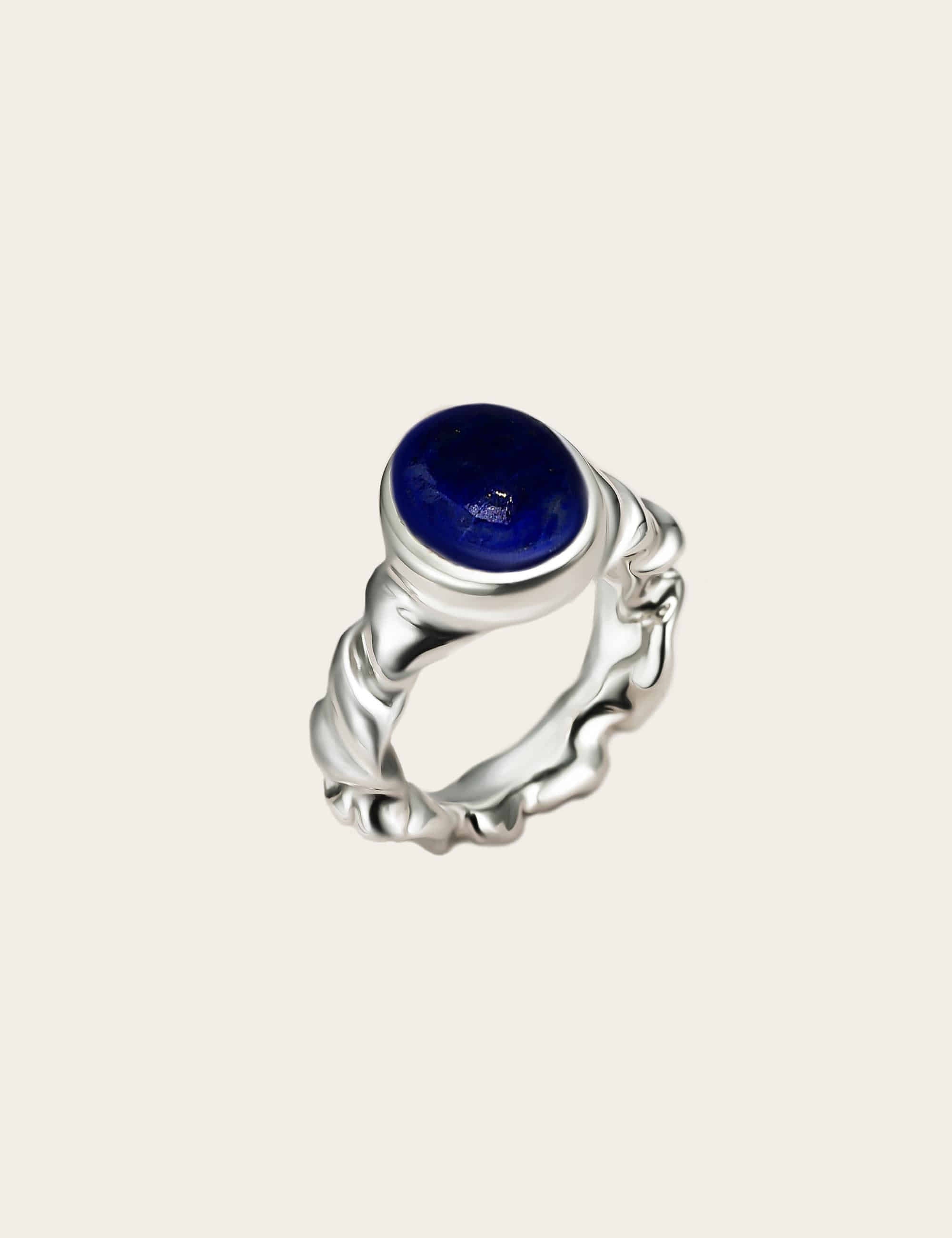 "Isabella Etou" Lapis Lazuli Crush Ring