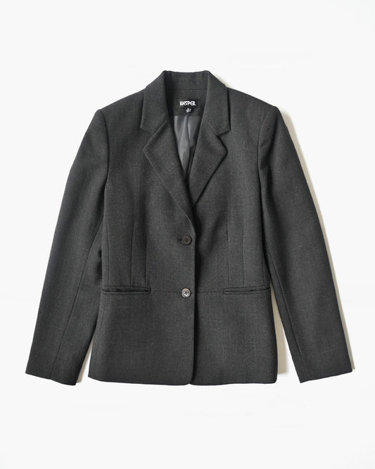 Wool Blazer - Gray