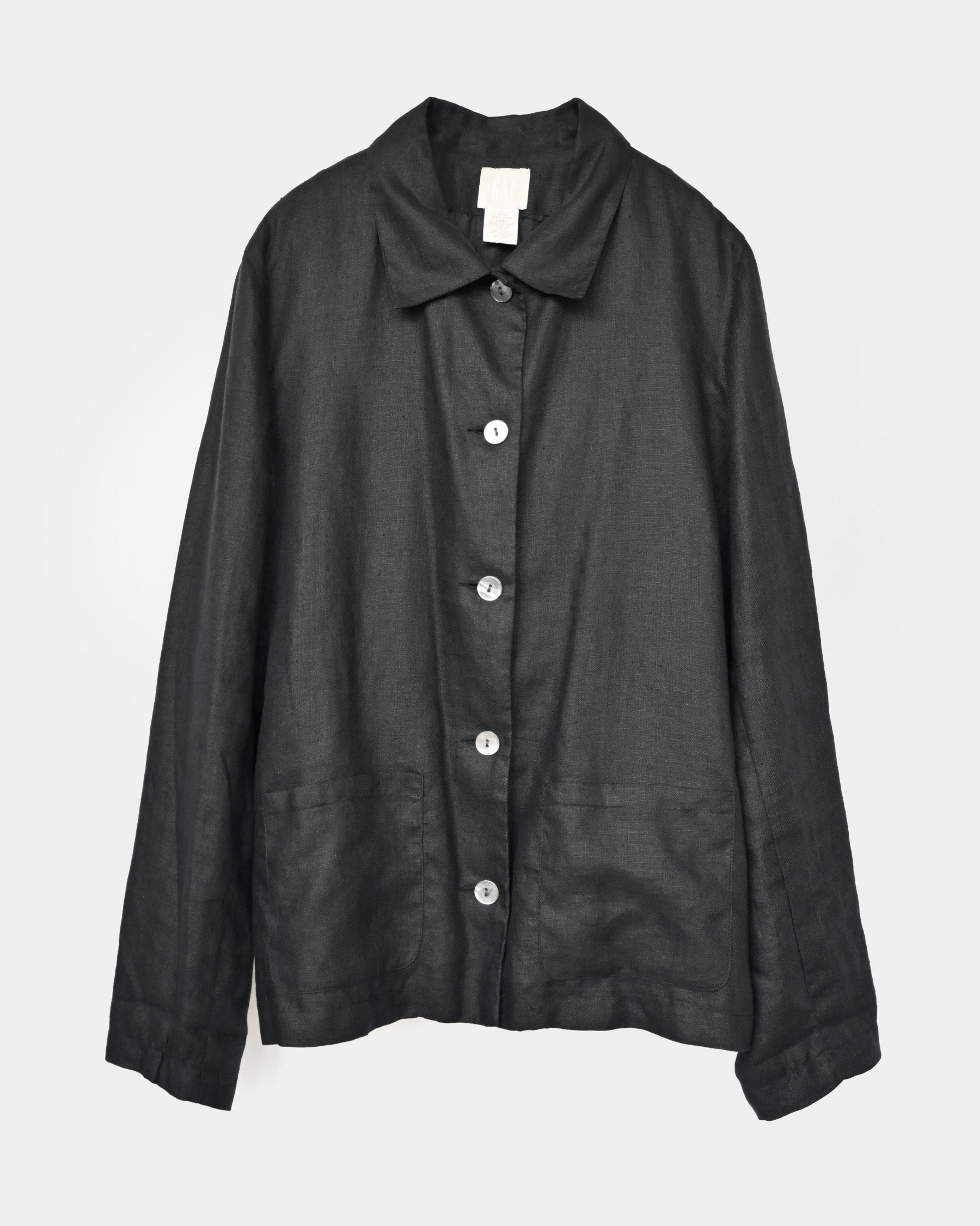 100% Linen L/S Shirt Jacket Made In India