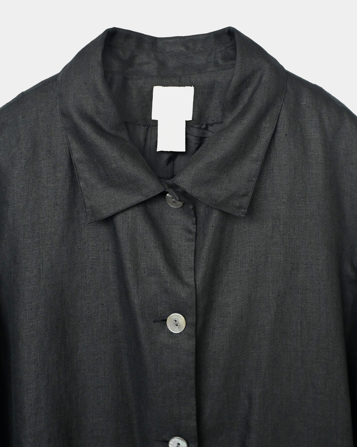 100% Linen L/S Shirt Jacket Made In Inidia