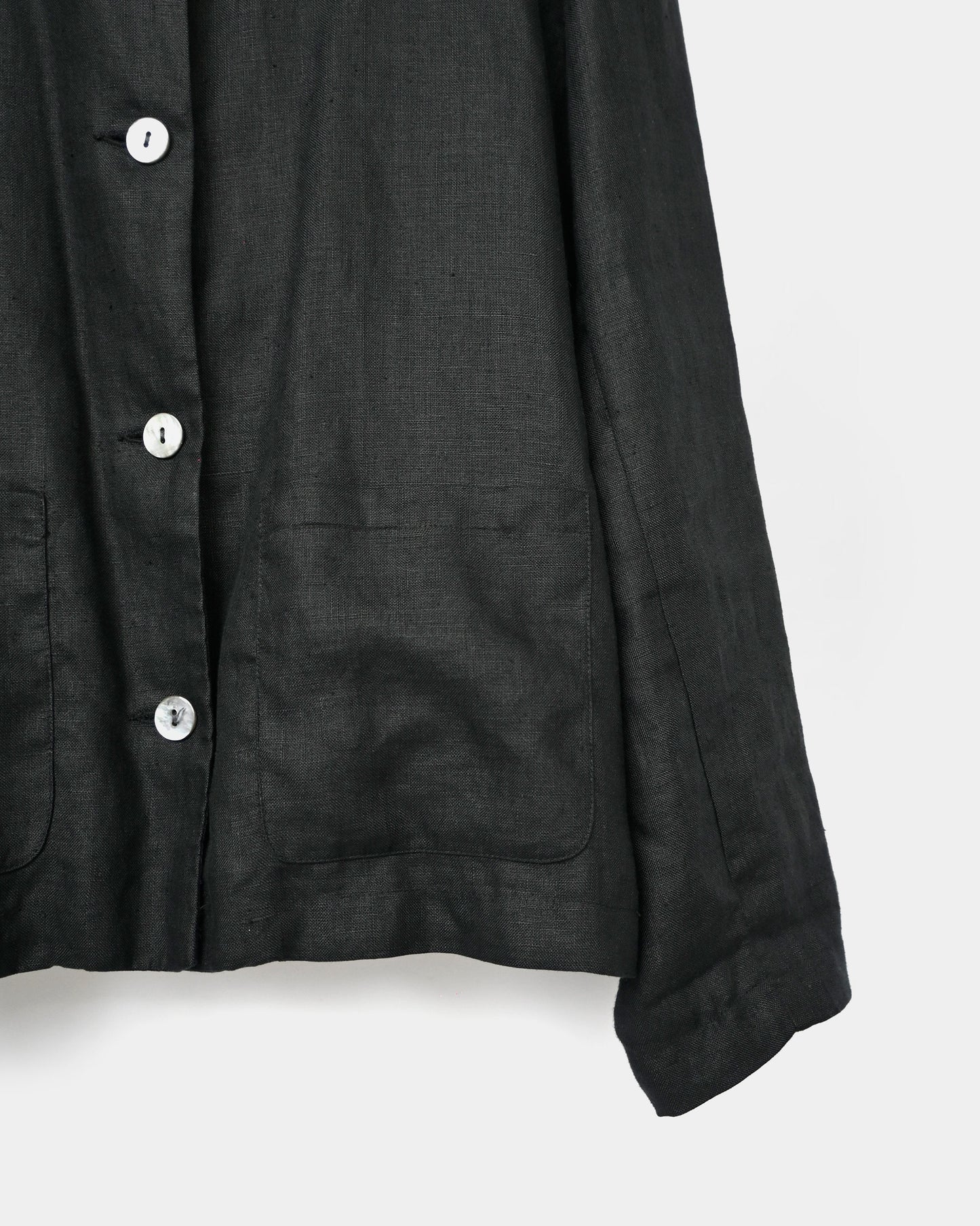 100% Linen L/S Shirt Jacket Made In Inidia