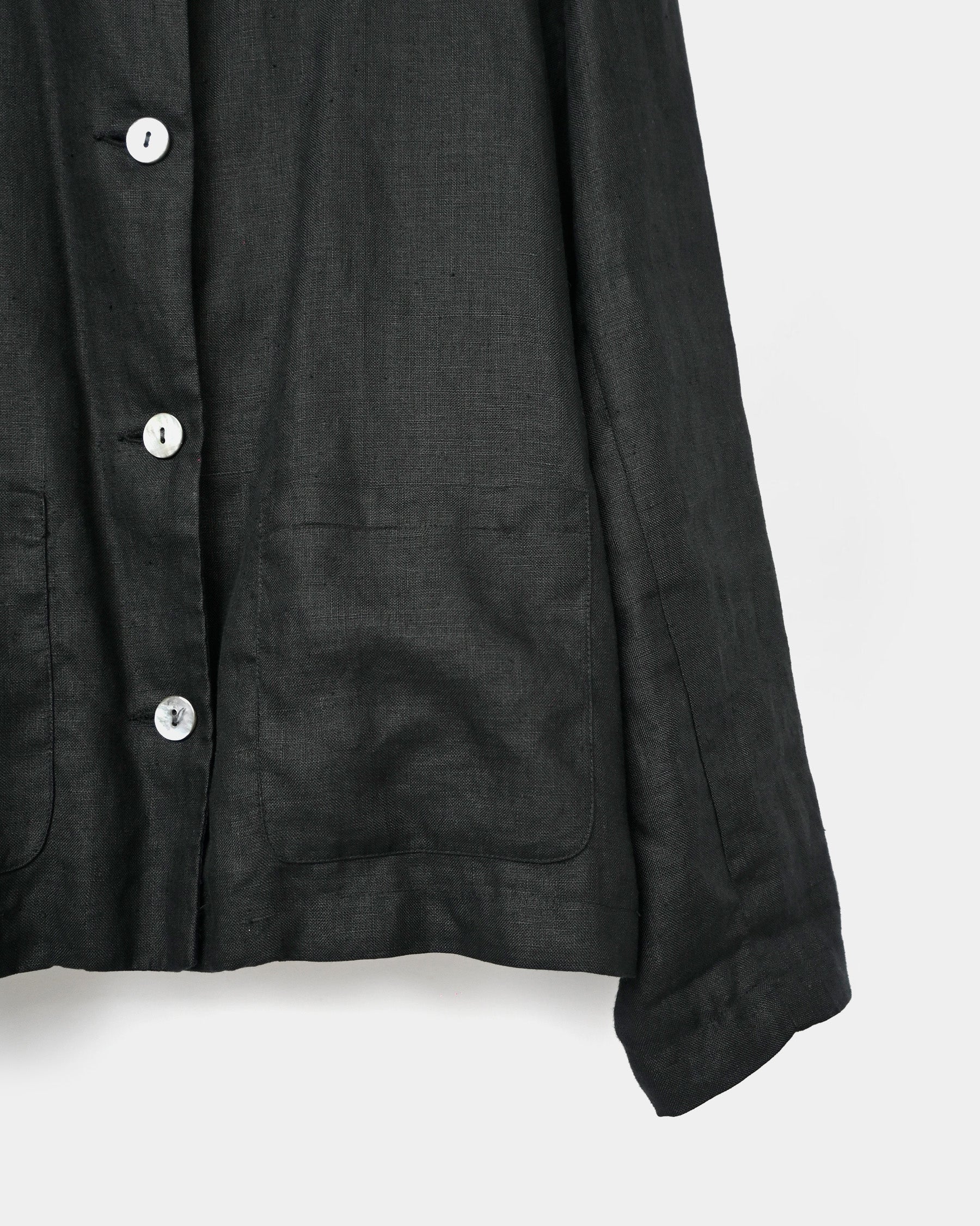 100% Linen L/S Shirt Jacket Made In India