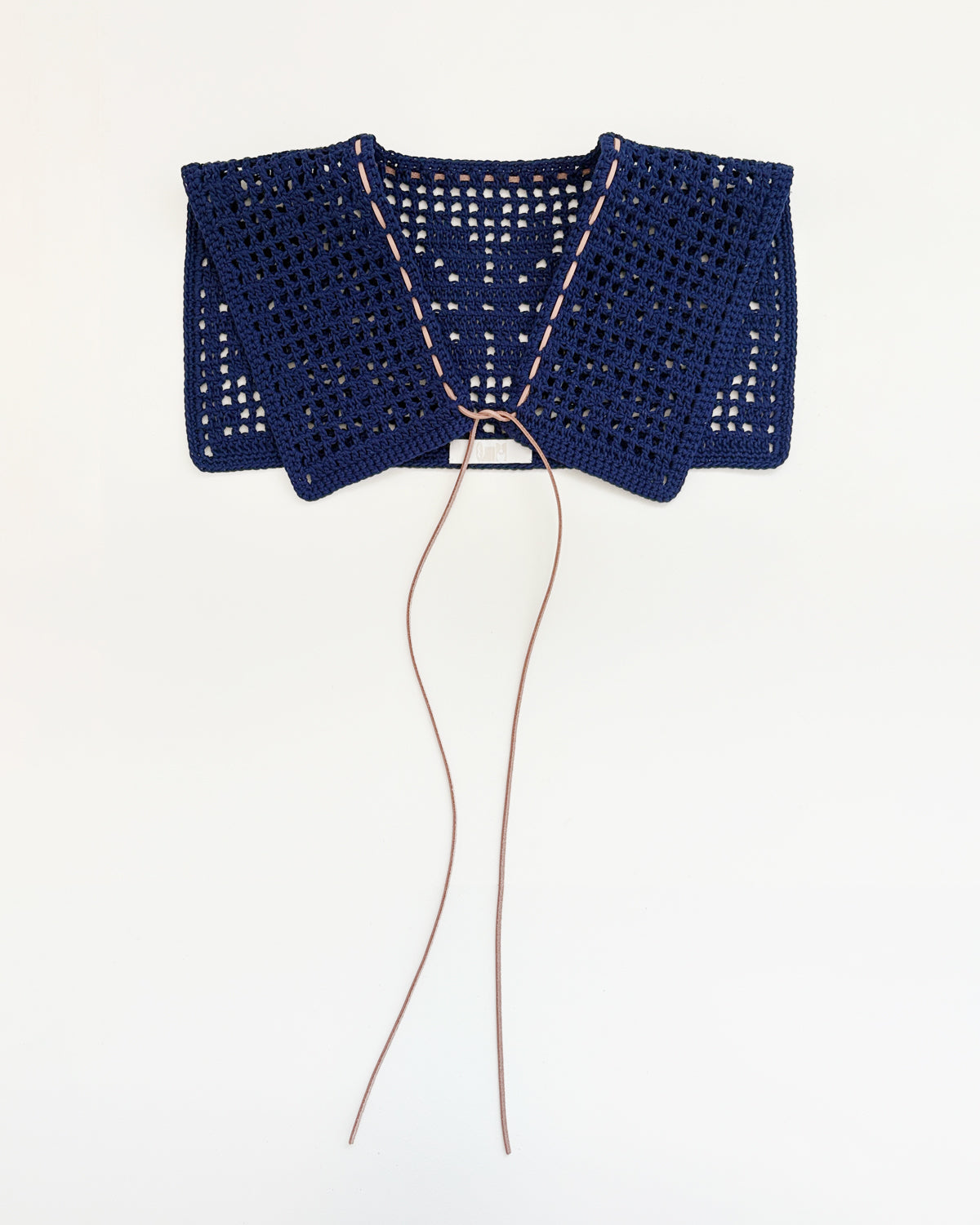 Handmade Crochet Tie Collar