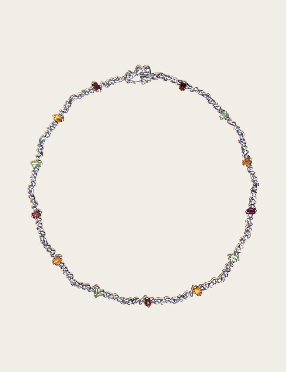 "Isabella Etou" Isabella Rainbow Tennis Necklace