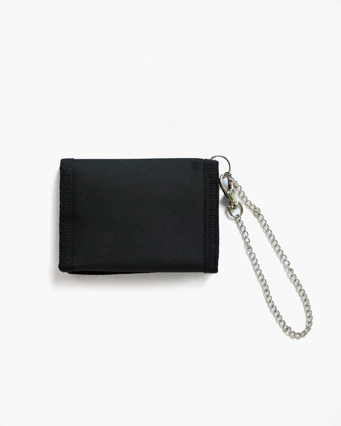 Bifold Black Nylon Wallet w/ Chain